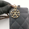 CC Logo Matelasse Card Case Black lambskin AP0711 28444971ココマーク マトラッセ  カードケース ブラック ラムスキン AP0711 28444971