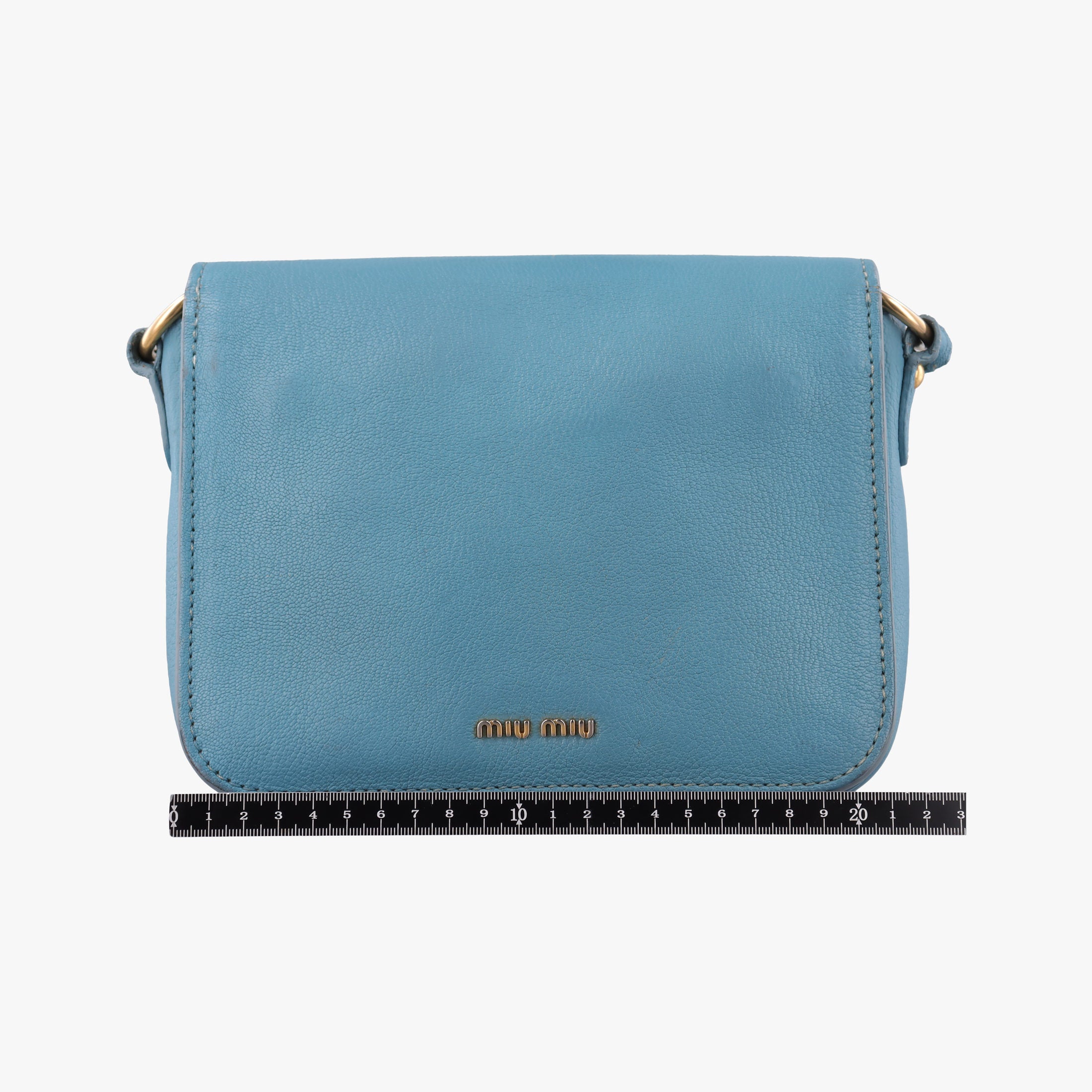Push-Lock Flap Blue Leather 197プッシュロック フラップ ブルー レザー 197