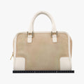 Amazona White×Beige Suede×leather アマソナ ホワイト×ベージュ スエード×レザー 