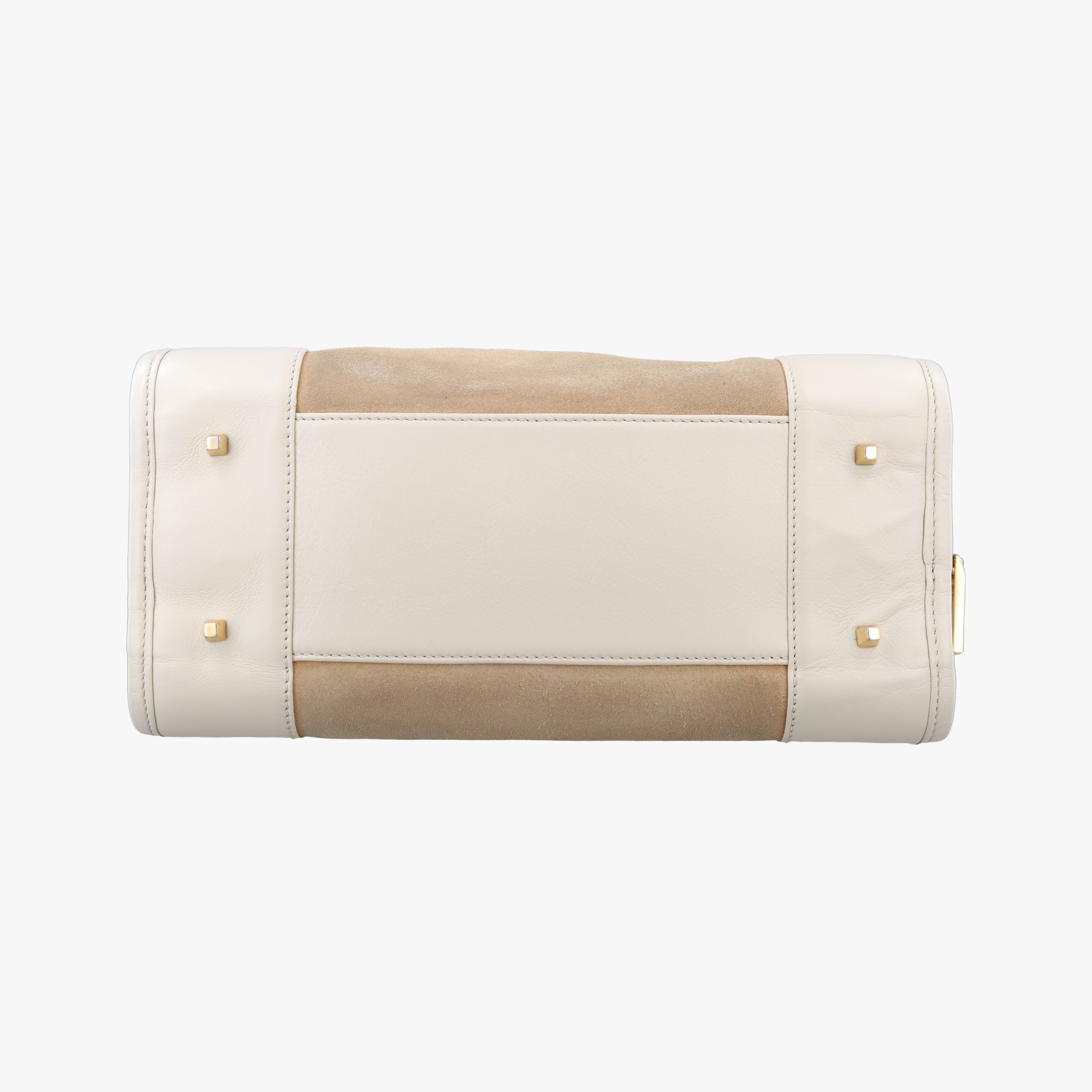 Amazona White×Beige Suede×leather アマソナ ホワイト×ベージュ スエード×レザー 