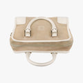 Amazona White×Beige Suede×leather アマソナ ホワイト×ベージュ スエード×レザー 