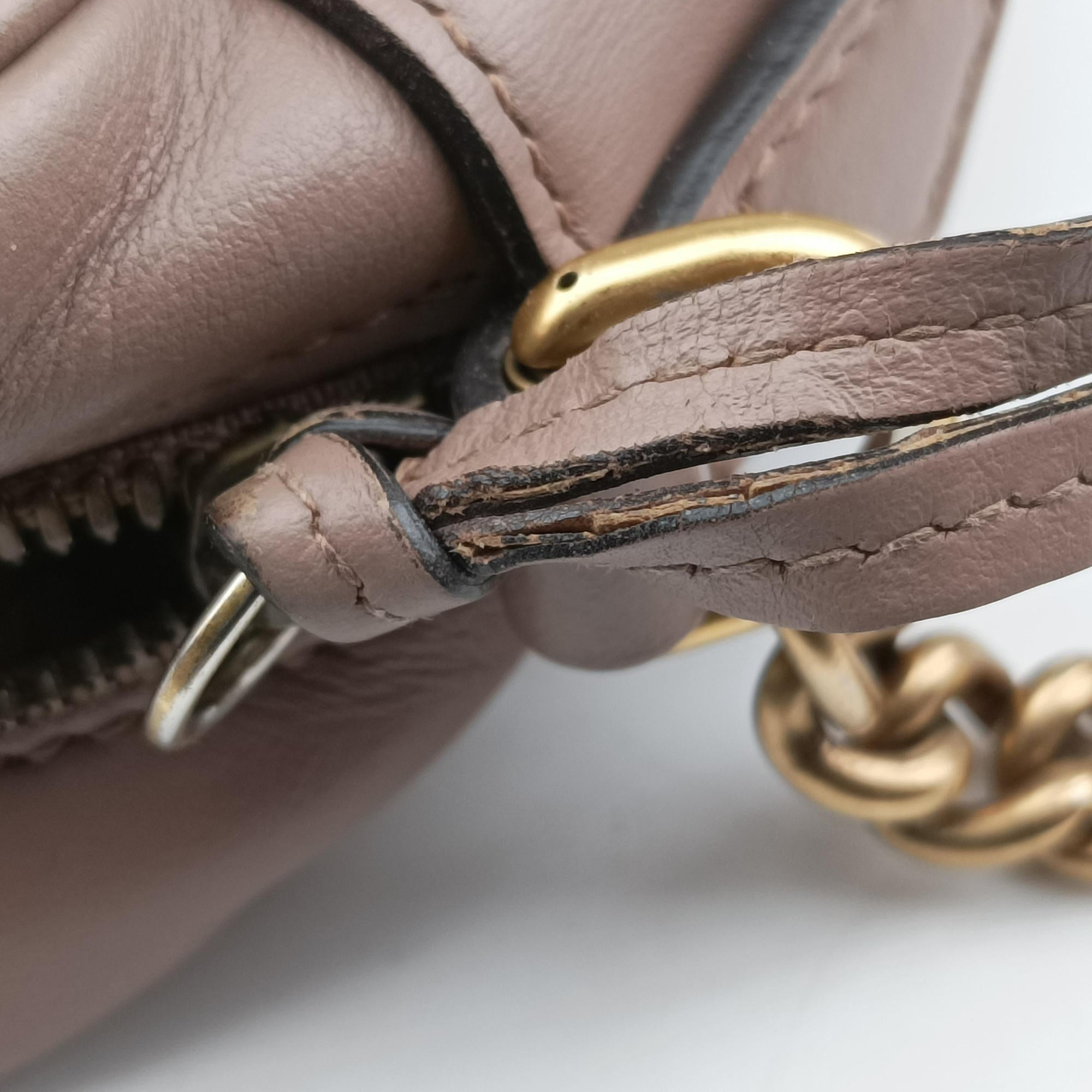 GG Marmont beige Leather 447632 A022556321GGマーモント ベージュ レザー 447632 A022556321