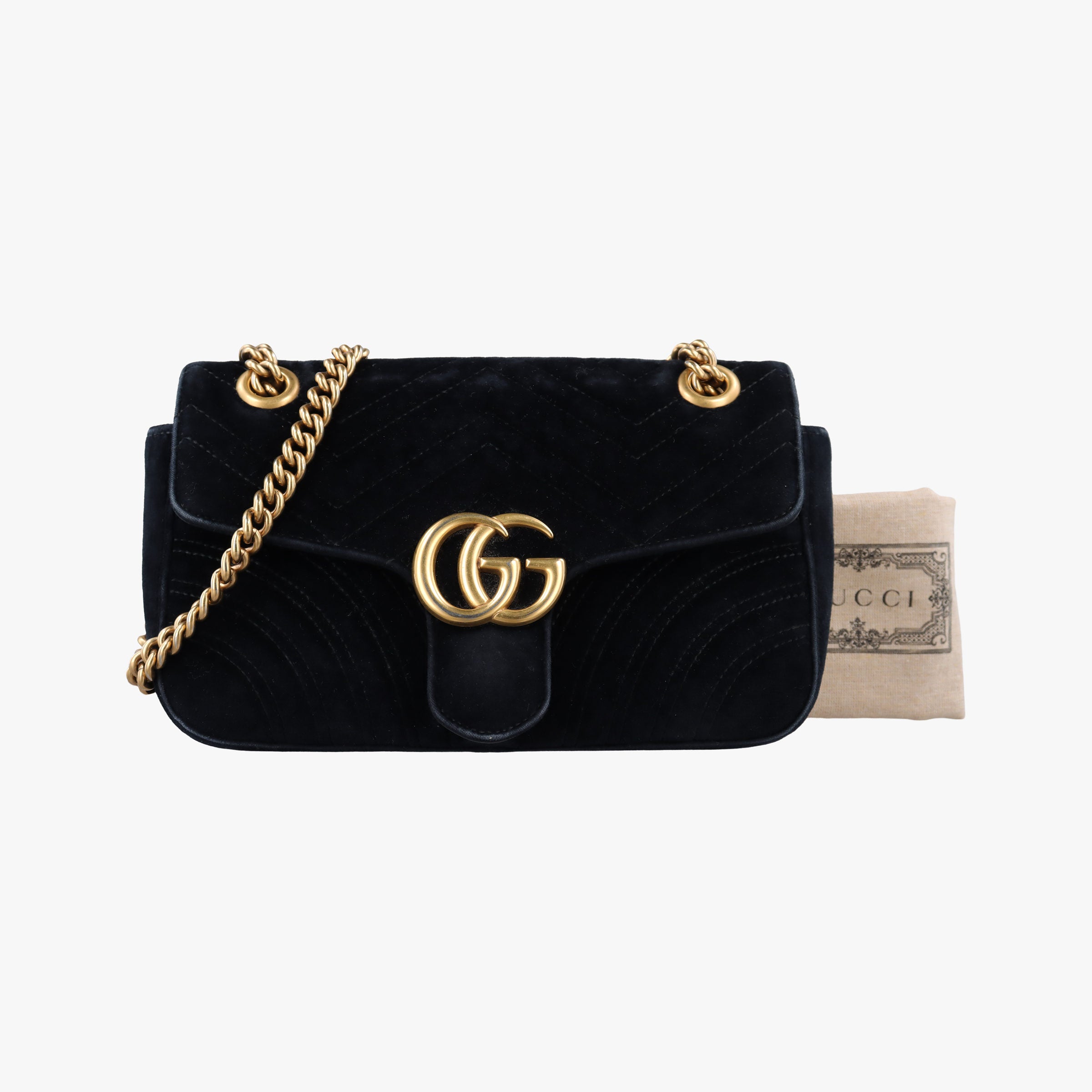 GG Marmont Black velour 443497 B024142631GGマーモント ブラック ベロア 443497 B024142631