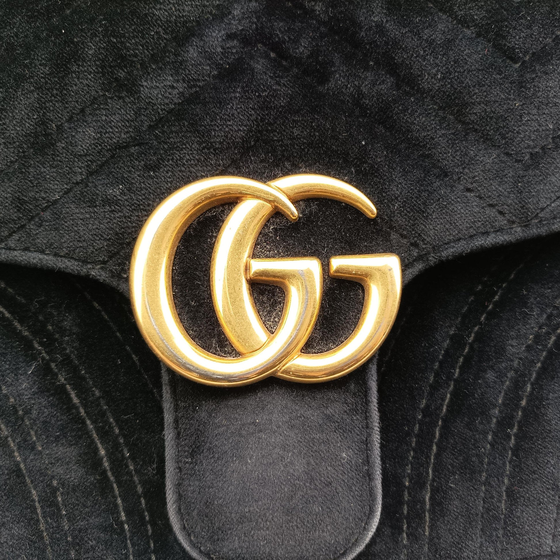 GG Marmont Black velour 443497 B024142631GGマーモント ブラック ベロア 443497 B024142631