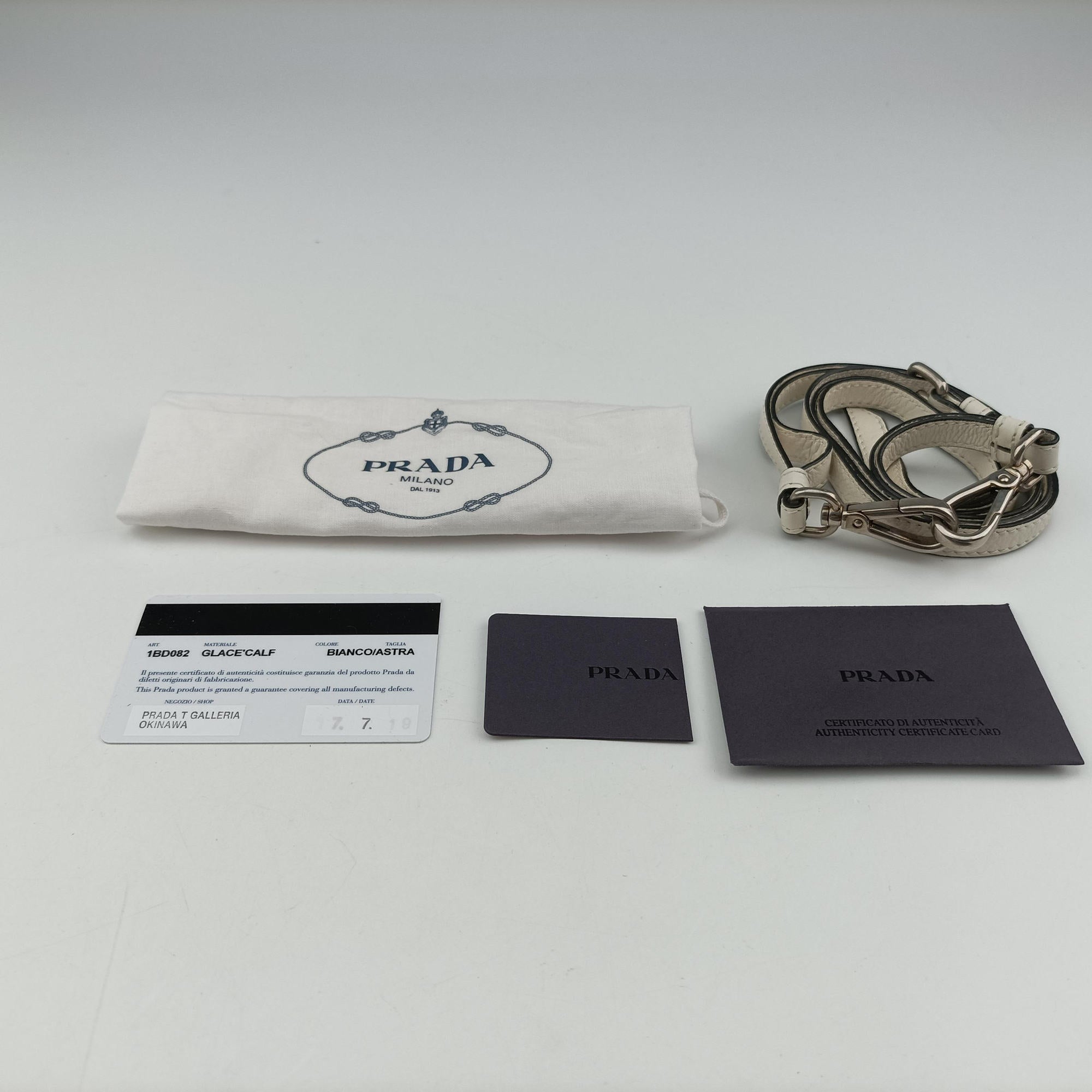 Etiquette White Leather 1BD082 180/Cエティケット ホワイト レザー 1BD082 180/C