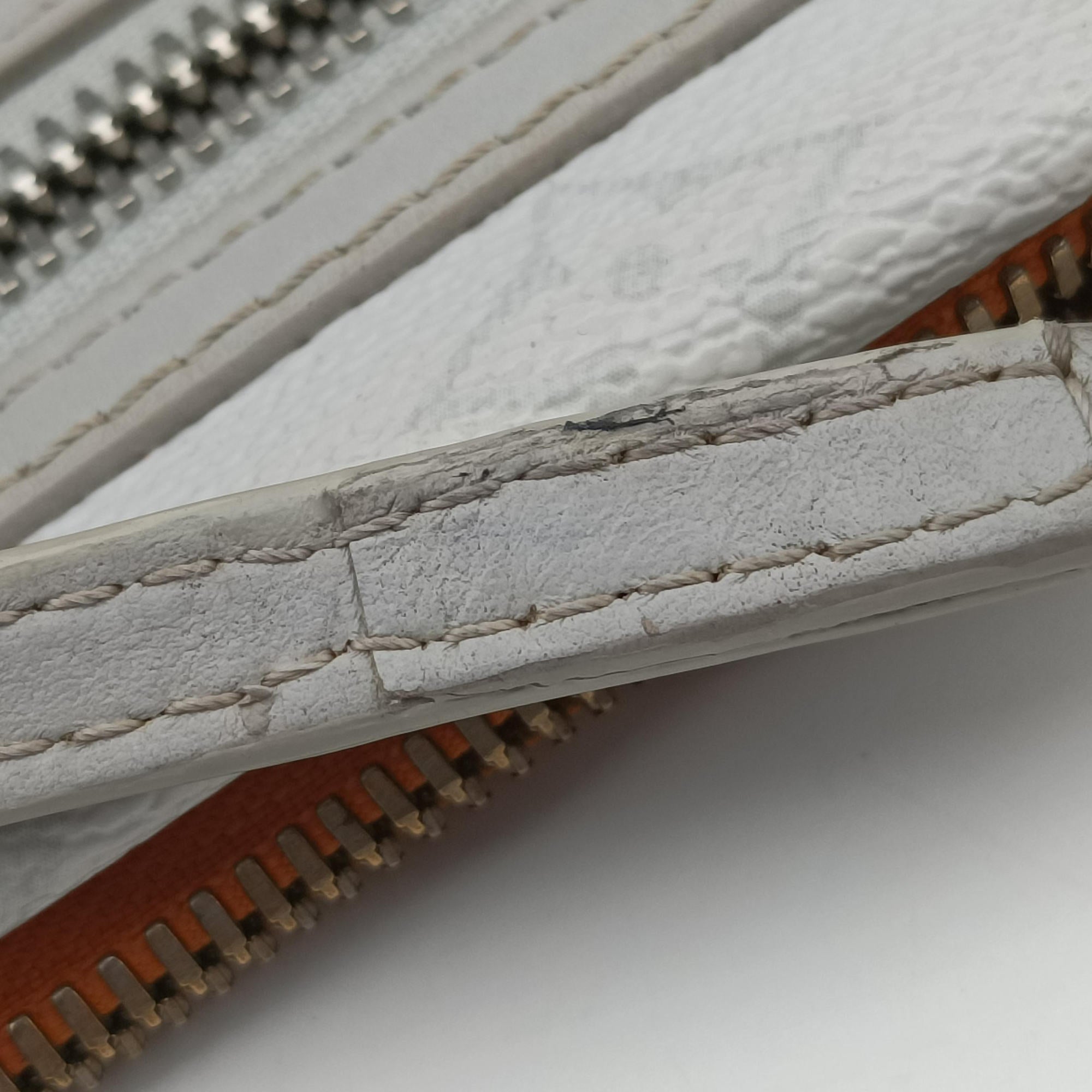 Flat Messenger White×orange White Monogram Canvas x Ocher Monogram Denim M44640 CA1139フラットメッセンジャー ブロン×オレンジ ホワイトモノグラムキャンバス×オーカーモノグラムデニム M44640 CA1139