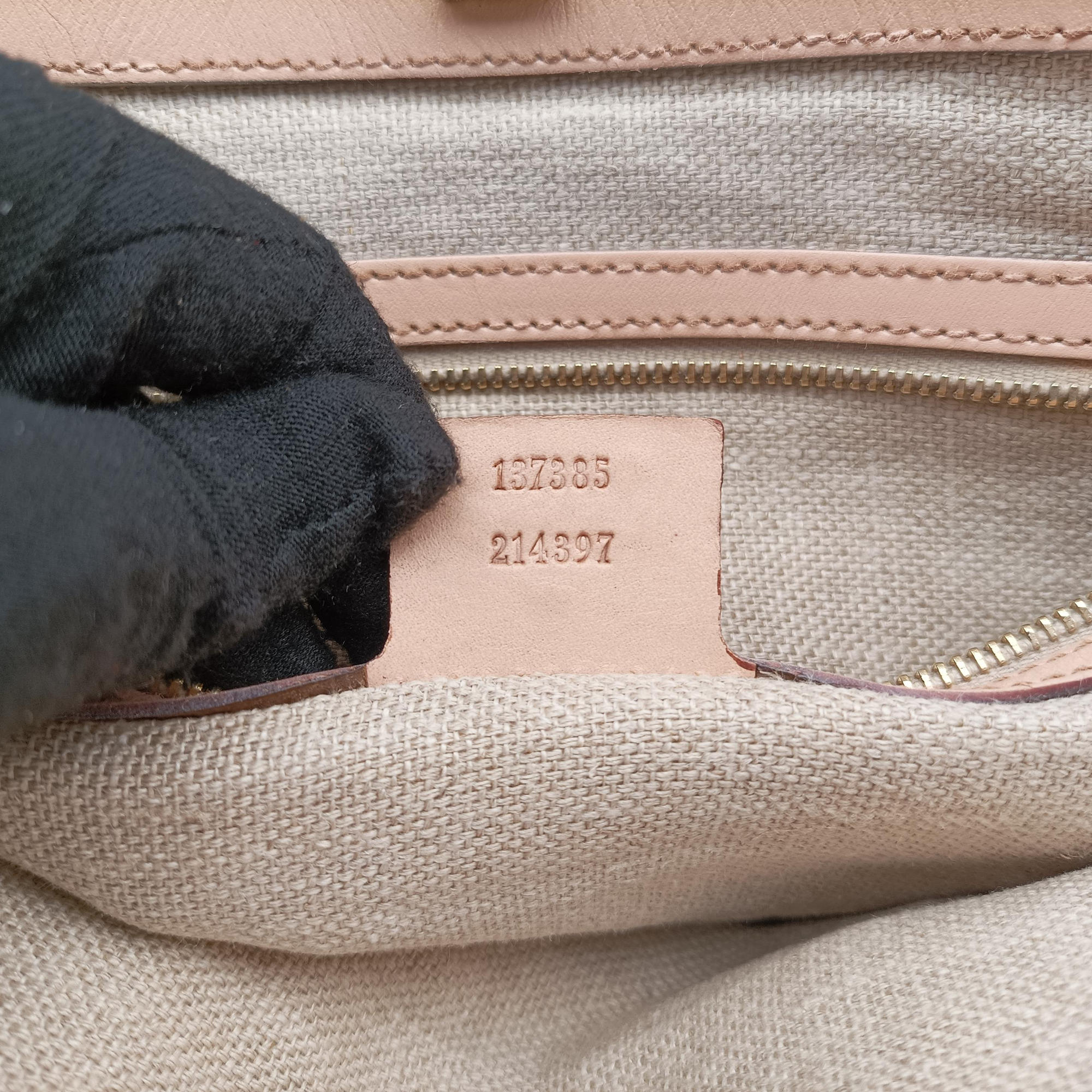 Horsebit Medium Hasler Ivory×Pink×Multicolor canvas×leather 137385 ホースビット ミディアム ハスラー アイボリー×ピンク×マルチカラー キャンバス×レザー 137385 