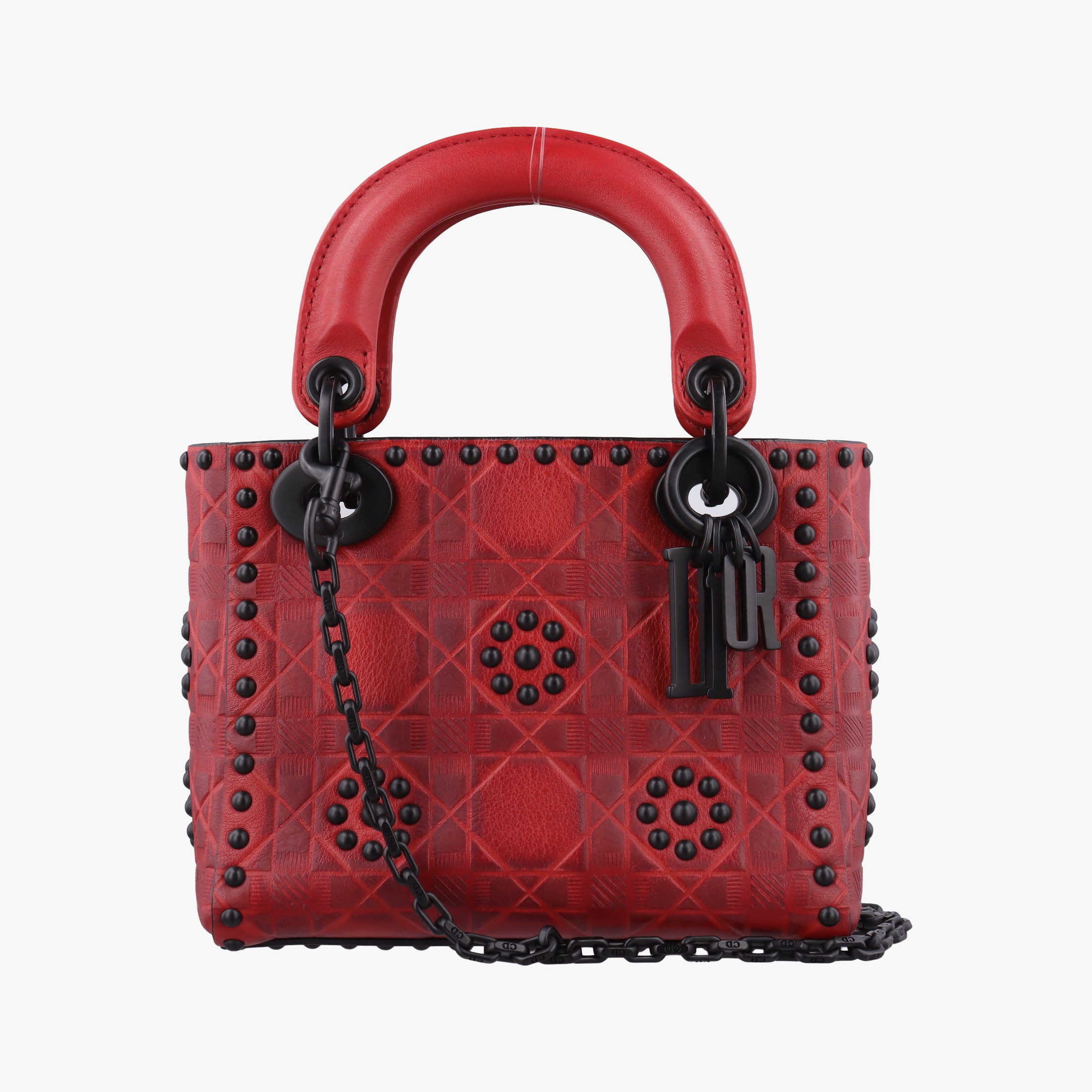 Lady Dior Red Leather 35-MA-0148レディ ディオール ミニ レッド レザー 35-MA-0148