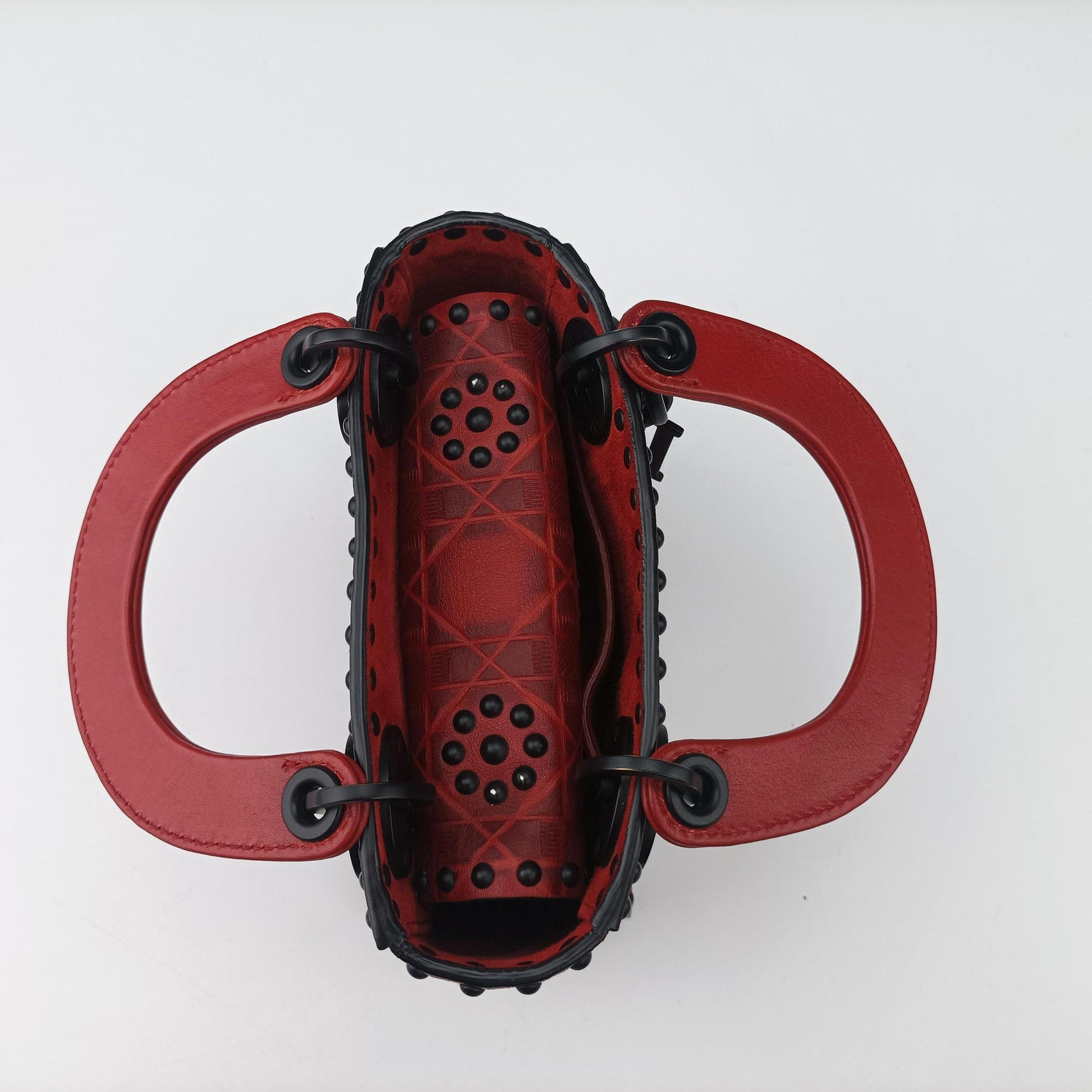 Lady Dior Red Leather 35-MA-0148レディ ディオール ミニ レッド レザー 35-MA-0148