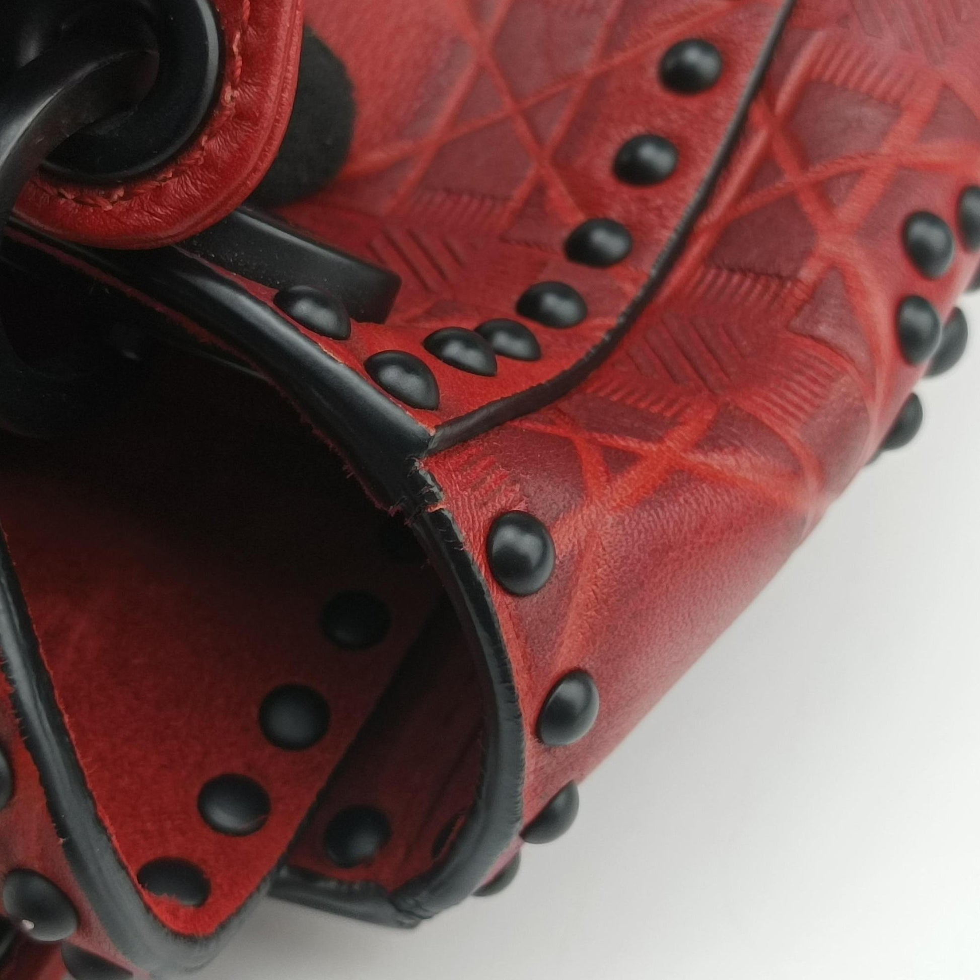 Lady Dior Red Leather 35-MA-0148レディ ディオール ミニ レッド レザー 35-MA-0148