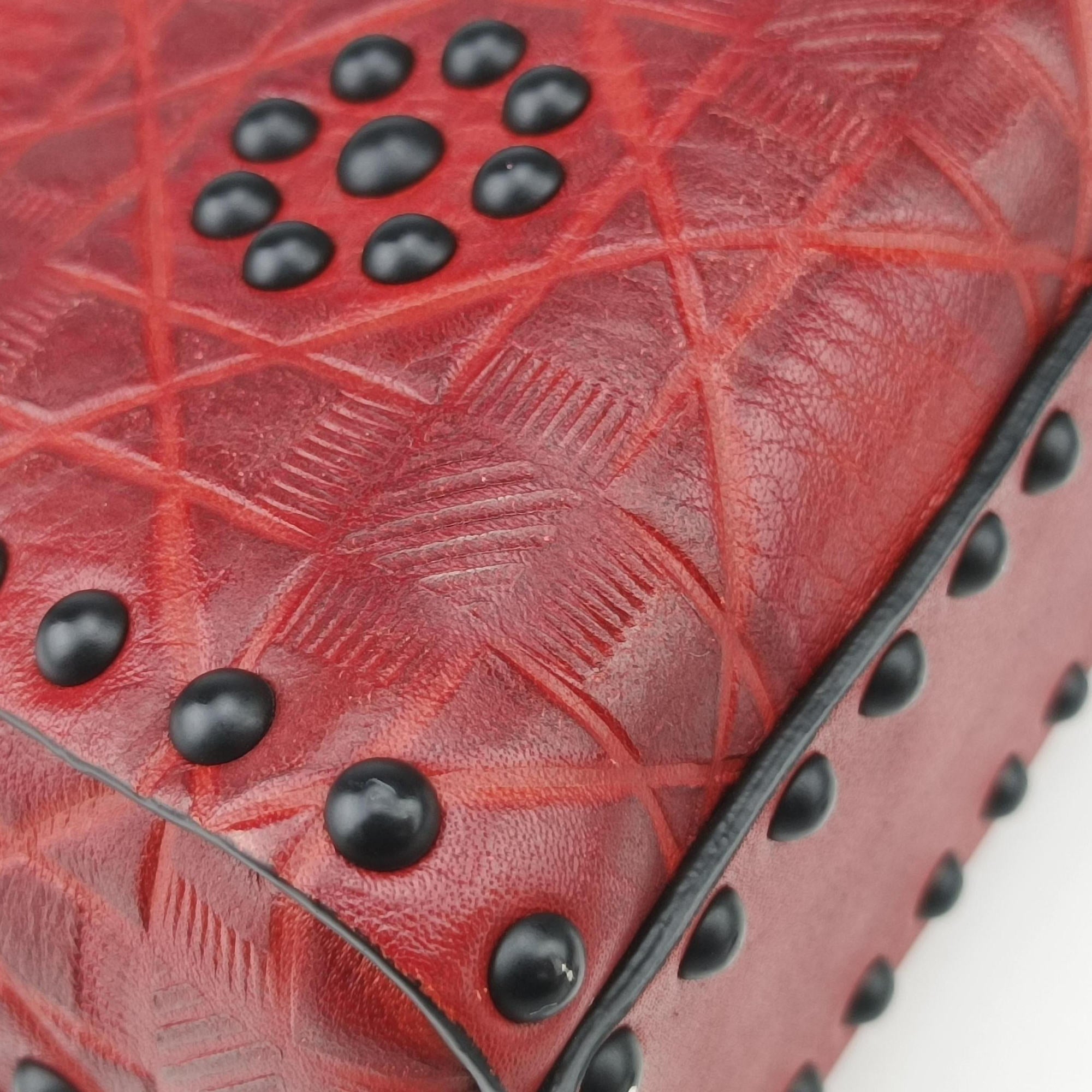 Lady Dior Red Leather 35-MA-0148レディ ディオール ミニ レッド レザー 35-MA-0148
