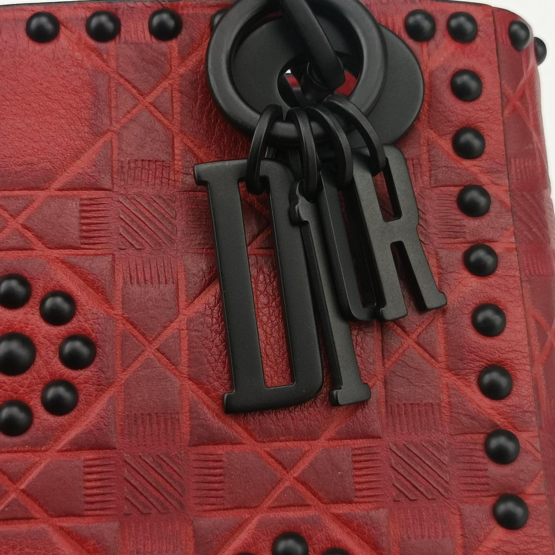 Lady Dior Red Leather 35-MA-0148レディ ディオール ミニ レッド レザー 35-MA-0148