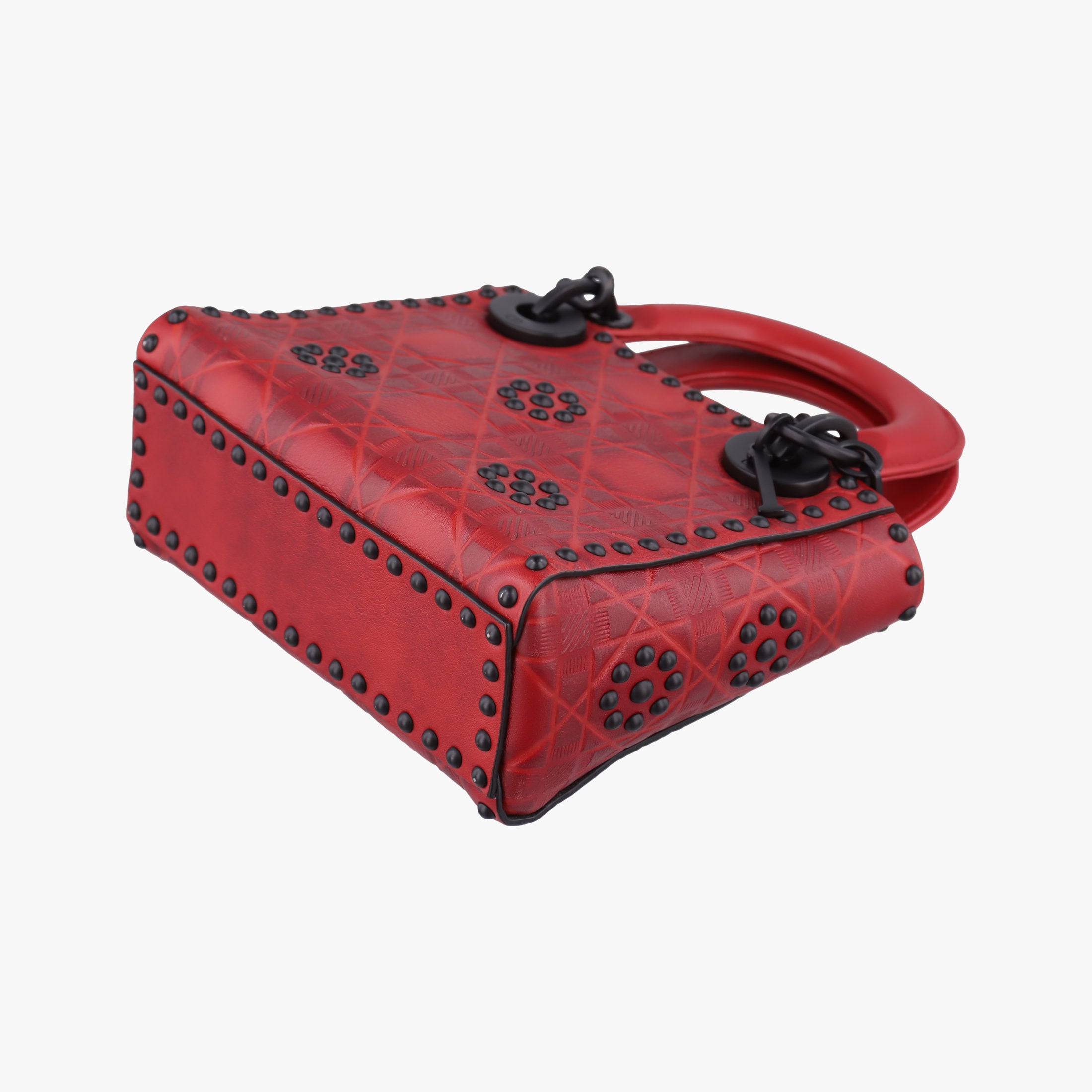 Lady Dior Red Leather 35-MA-0148レディ ディオール ミニ レッド レザー 35-MA-0148