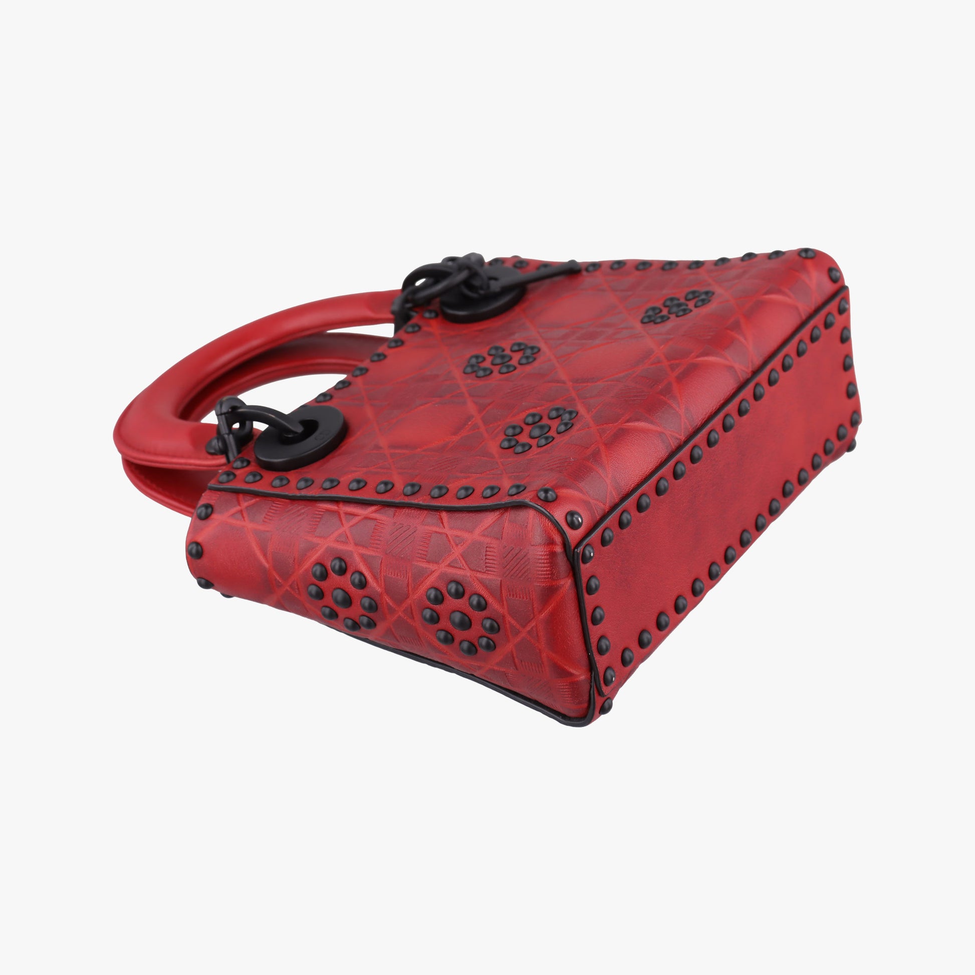 Lady Dior Red Leather 35-MA-0148レディ ディオール ミニ レッド レザー 35-MA-0148