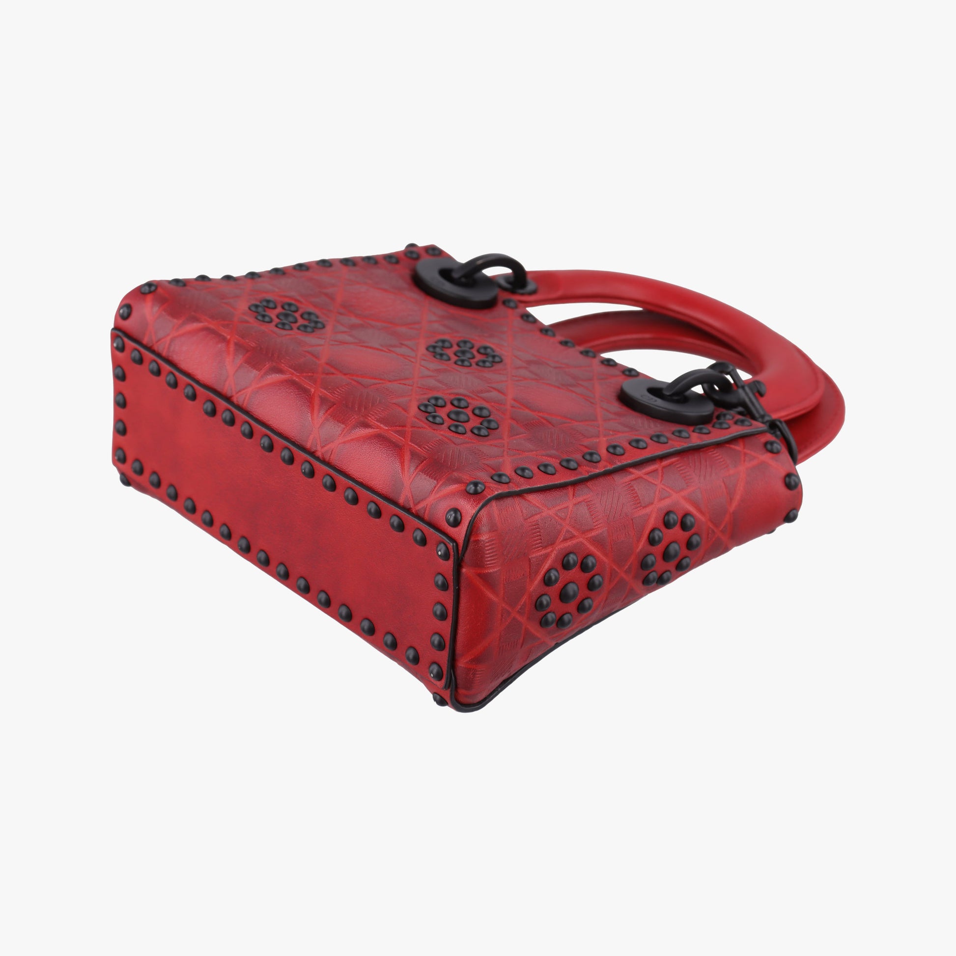 Lady Dior Red Leather 35-MA-0148レディ ディオール ミニ レッド レザー 35-MA-0148
