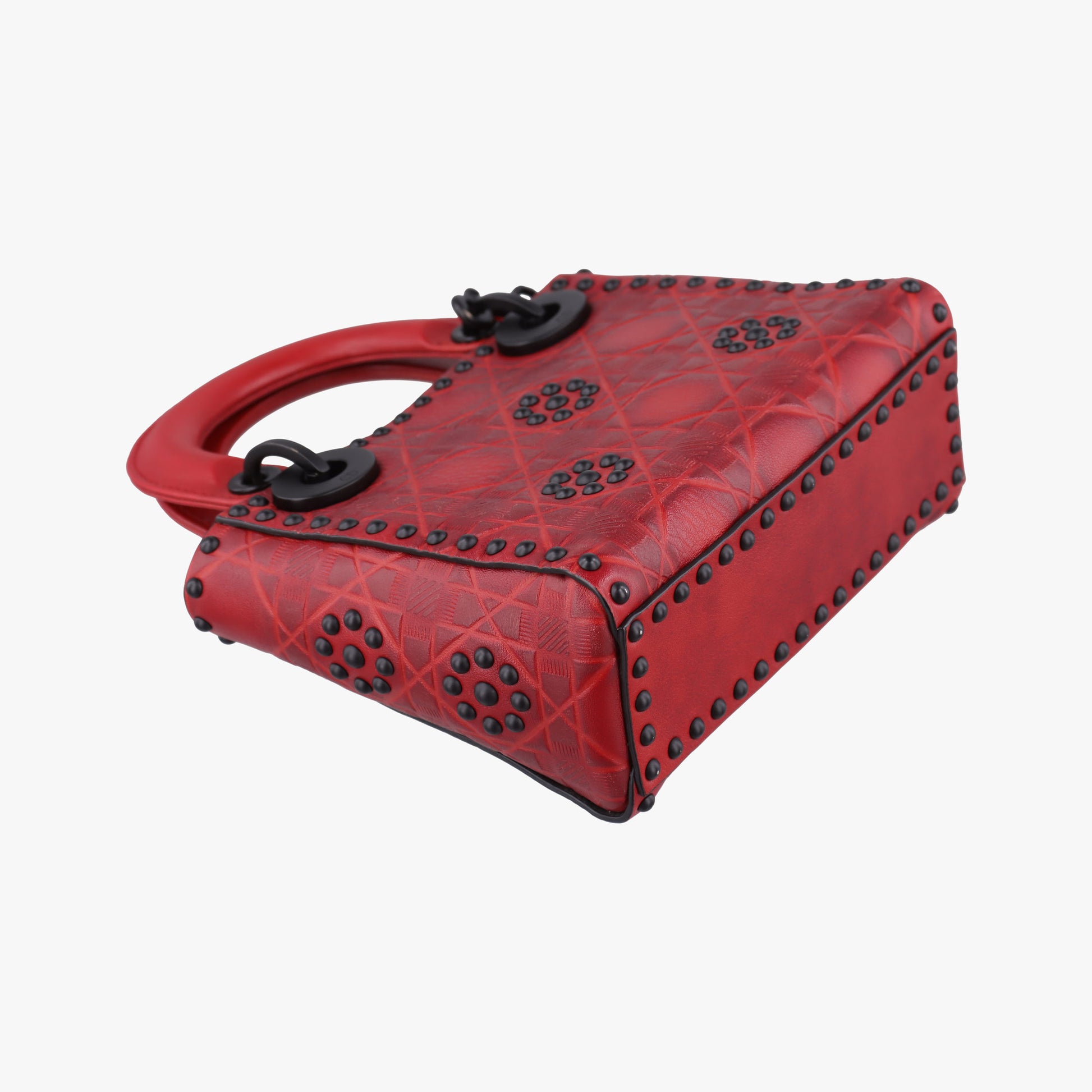 Lady Dior Red Leather 35-MA-0148レディ ディオール ミニ レッド レザー 35-MA-0148