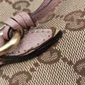 Bree Beige×pink Canvas×Leather 323671 E015188356ブリー ベージュ×ピンク キャンバス×レザー 323671 E015188356