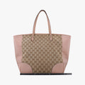 Bree Beige×pink Canvas×Leather 323671 E015188356ブリー ベージュ×ピンク キャンバス×レザー 323671 E015188356