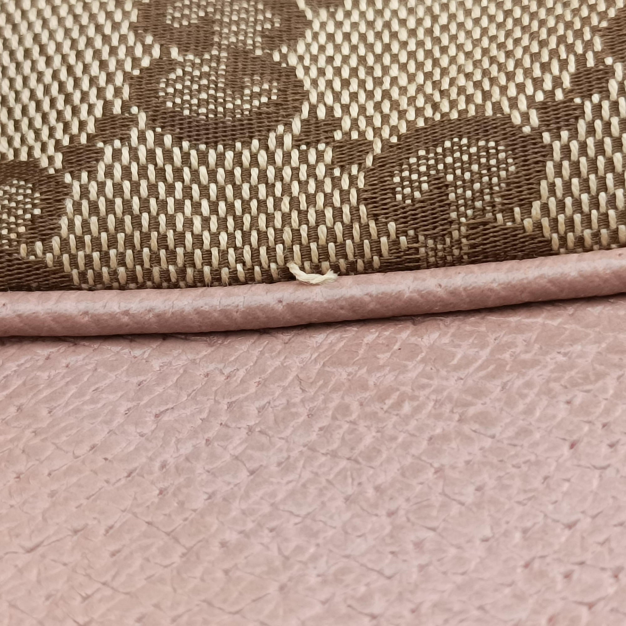 Bree Beige×pink Canvas×Leather 323671 E015188356ブリー ベージュ×ピンク キャンバス×レザー 323671 E015188356