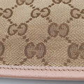 Bree Beige×pink Canvas×Leather 323671 E015188356ブリー ベージュ×ピンク キャンバス×レザー 323671 E015188356