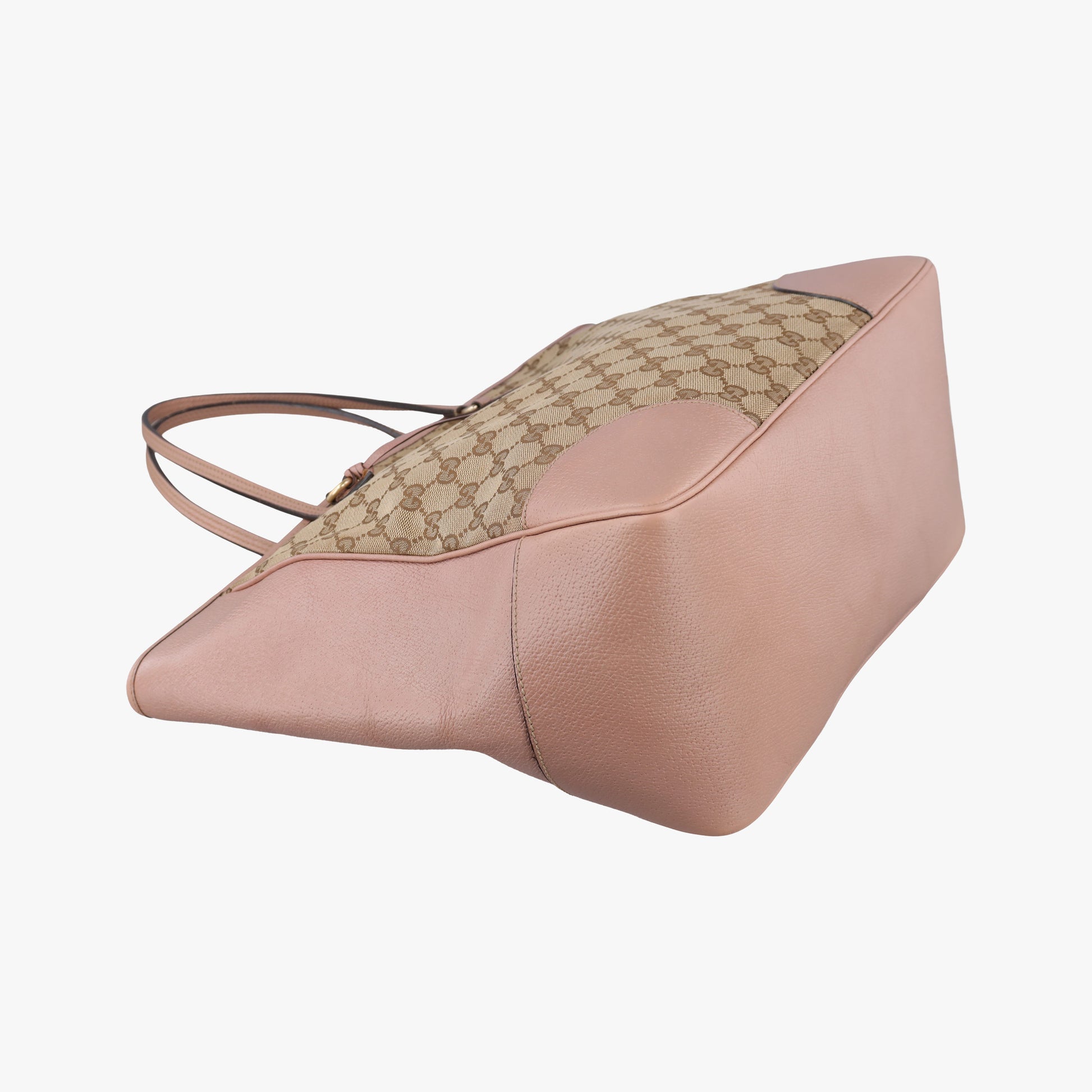 Bree Beige×pink Canvas×Leather 323671 E015188356ブリー ベージュ×ピンク キャンバス×レザー 323671 E015188356