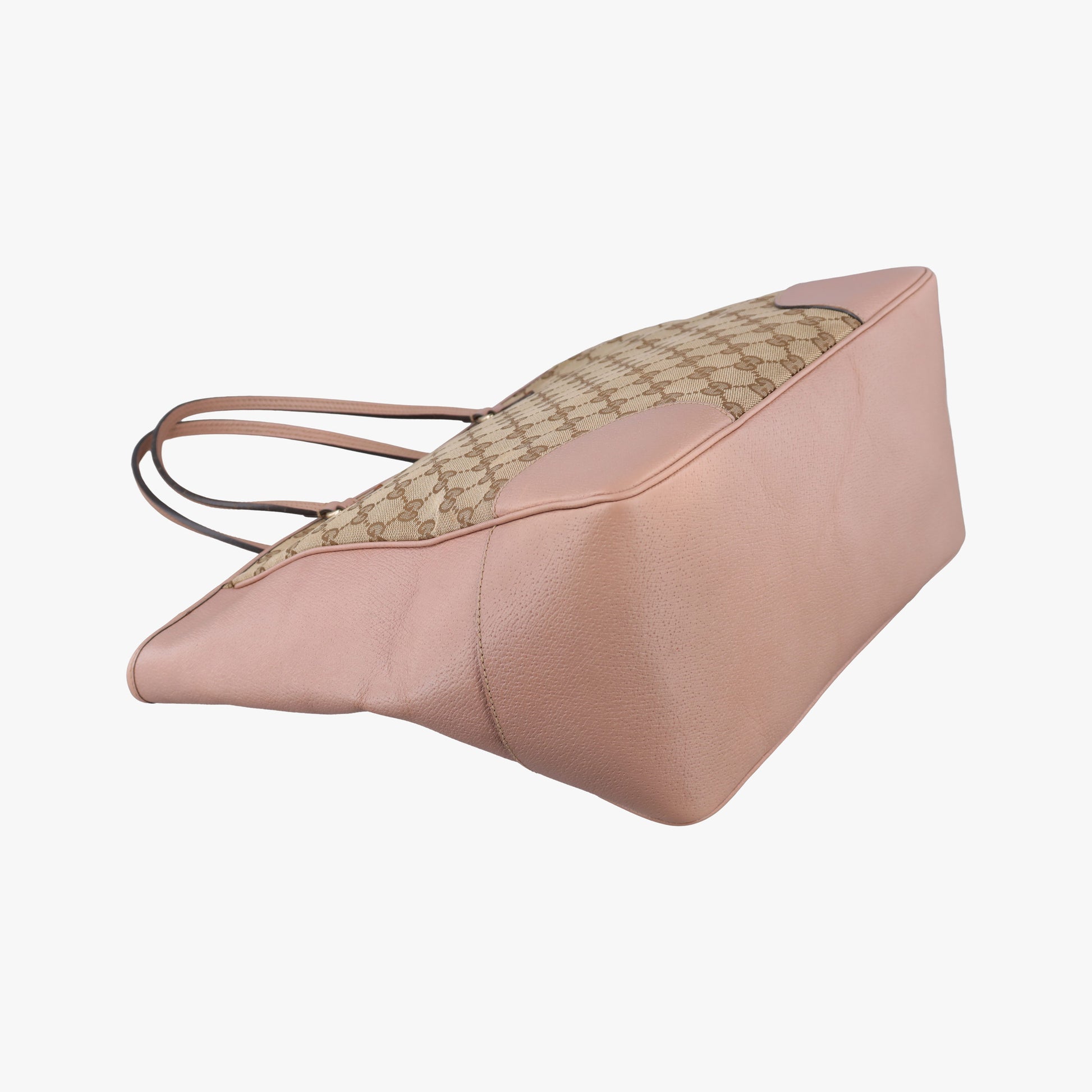 Bree Beige×pink Canvas×Leather 323671 E015188356ブリー ベージュ×ピンク キャンバス×レザー 323671 E015188356