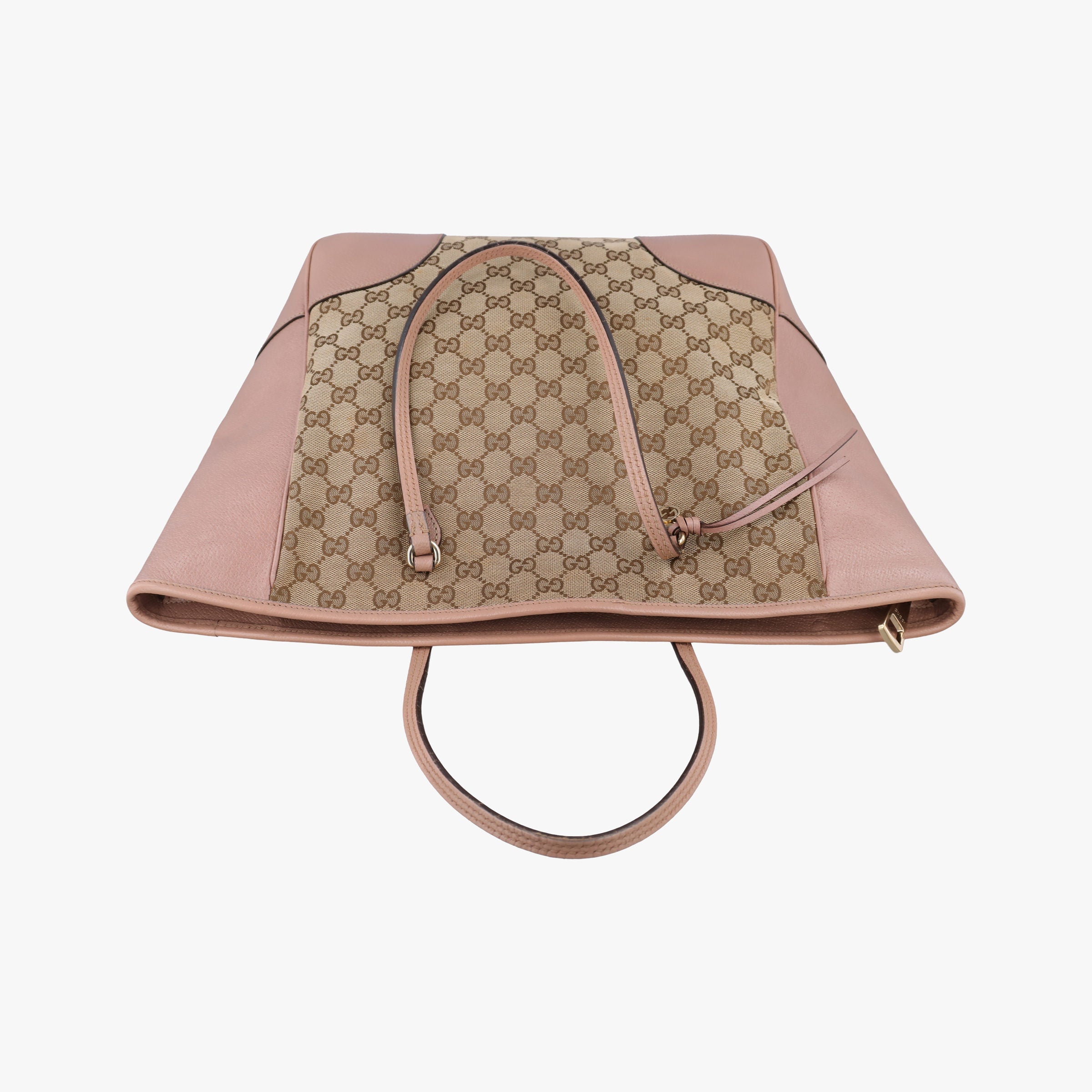 Bree Beige×pink Canvas×Leather 323671 E015188356ブリー ベージュ×ピンク キャンバス×レザー 323671 E015188356