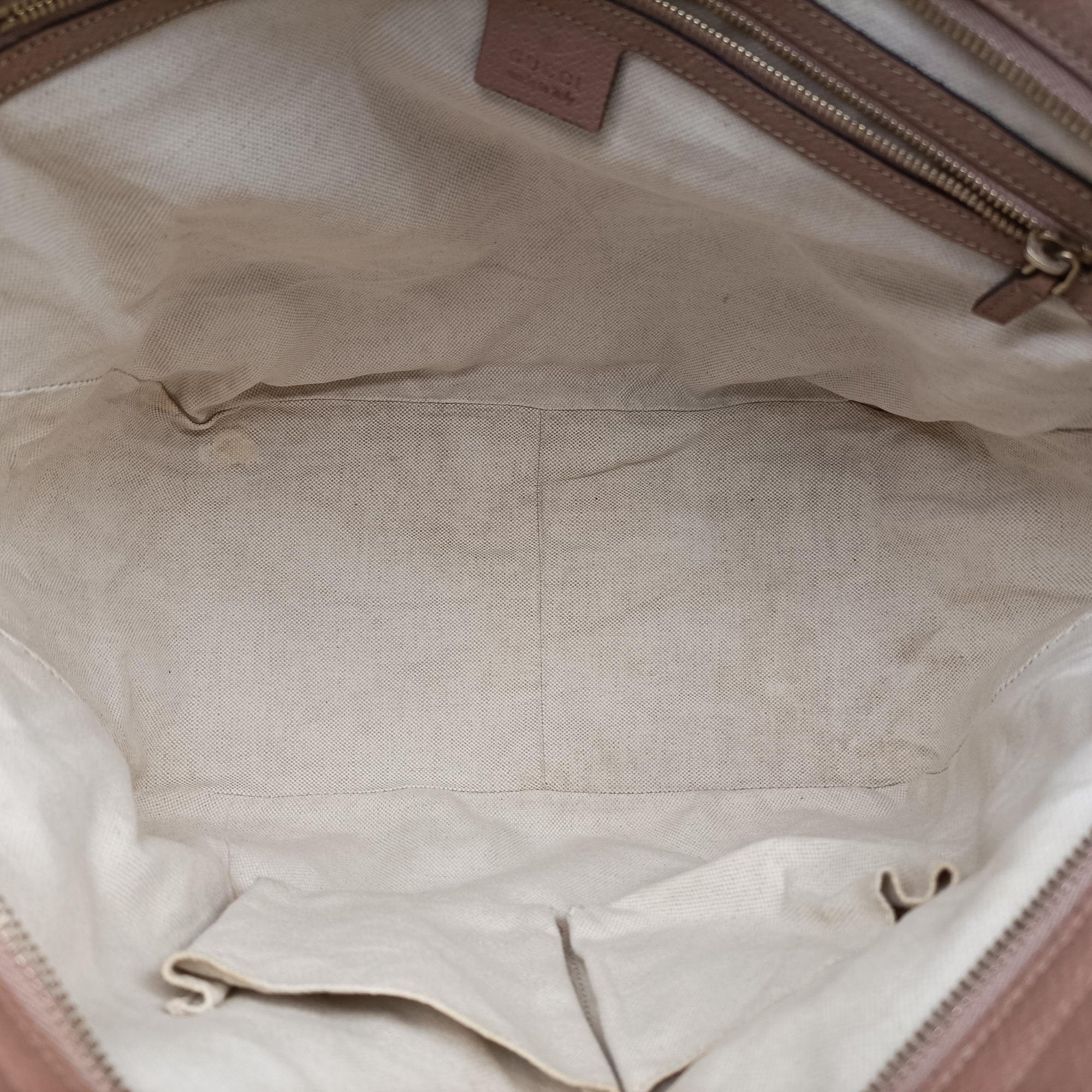 Bree Beige×pink Canvas×Leather 323671 E015188356ブリー ベージュ×ピンク キャンバス×レザー 323671 E015188356