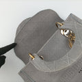 Lady Dior D-lite Grey Jacquard 50-MA-0220 IC Chipレディディオール D-lite グレー ジャガード 50-MA-0220 ICチップ