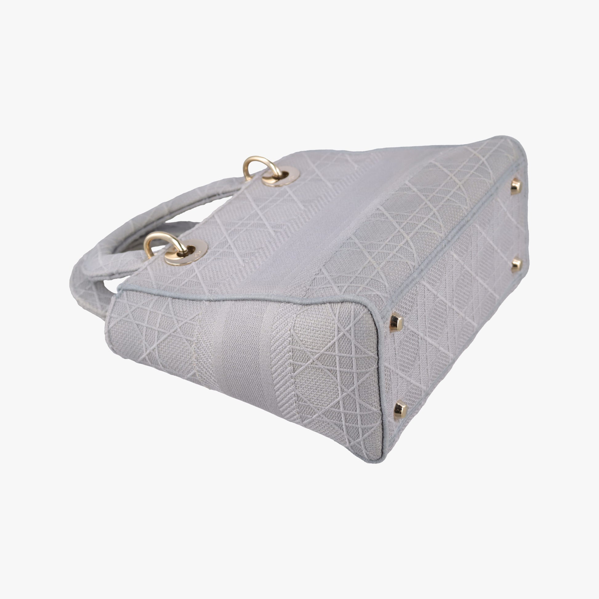 Lady Dior D-lite Grey Jacquard 50-MA-0220 IC Chipレディディオール D-lite グレー ジャガード 50-MA-0220 ICチップ