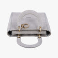 Lady Dior D-lite Grey Jacquard 50-MA-0220 IC Chipレディディオール D-lite グレー ジャガード 50-MA-0220 ICチップ