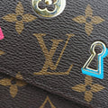 Love Lock Pochette Felicie Brown Monogram × Fuchsia Monogram PVC Coated Canvas M63999 MI5118ラブロック ポシェット フェリシー ブラウン×フューシャ モノグラムPVCコーティングキャンバス M63999 MI5118