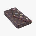 Love Lock Pochette Felicie Brown Monogram × Fuchsia Monogram PVC Coated Canvas M63999 MI5118ラブロック ポシェット フェリシー ブラウン×フューシャ モノグラムPVCコーティングキャンバス M63999 MI5118