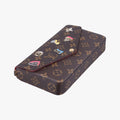 Love Lock Pochette Felicie Brown Monogram × Fuchsia Monogram PVC Coated Canvas M63999 MI5118ラブロック ポシェット フェリシー ブラウン×フューシャ モノグラムPVCコーティングキャンバス M63999 MI5118