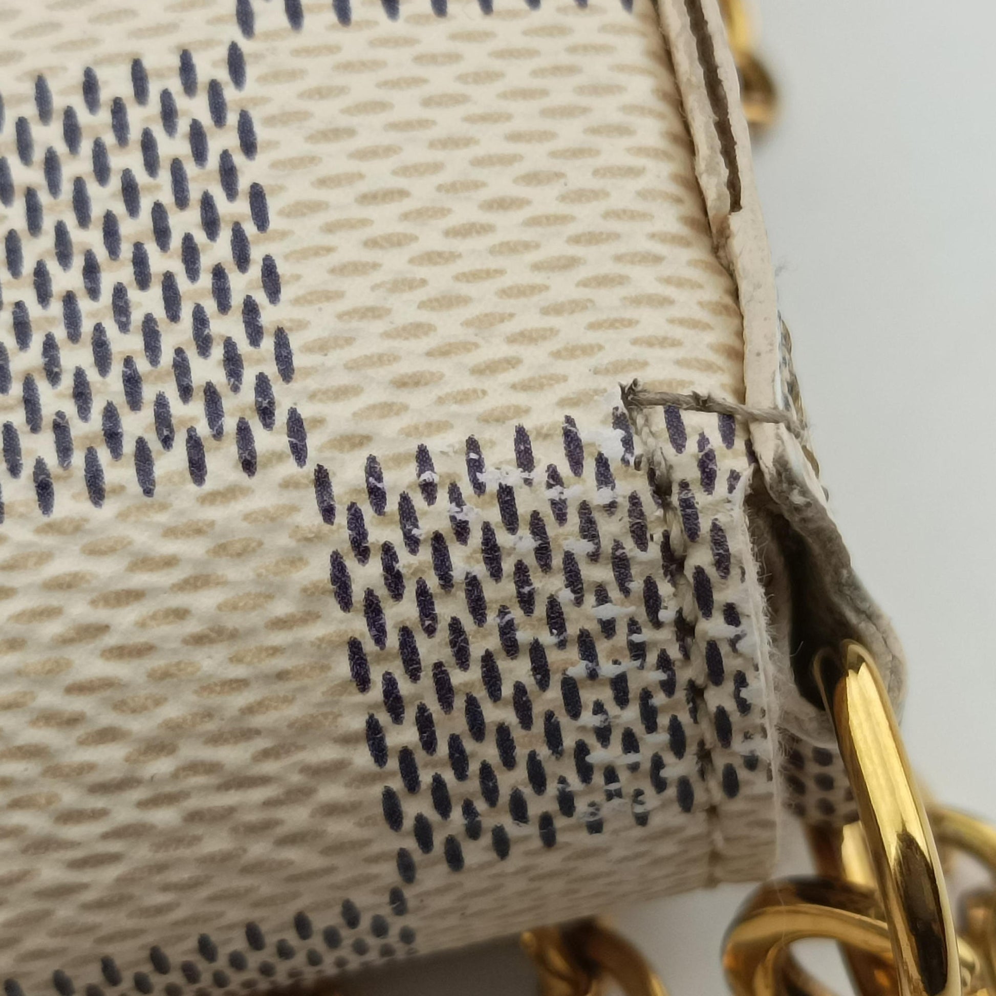 Pochette Felicie Azur Damier Canvas N63106 MI3156ポシェットフェリシー アズール ダミエキャンバス N63106 MI3156