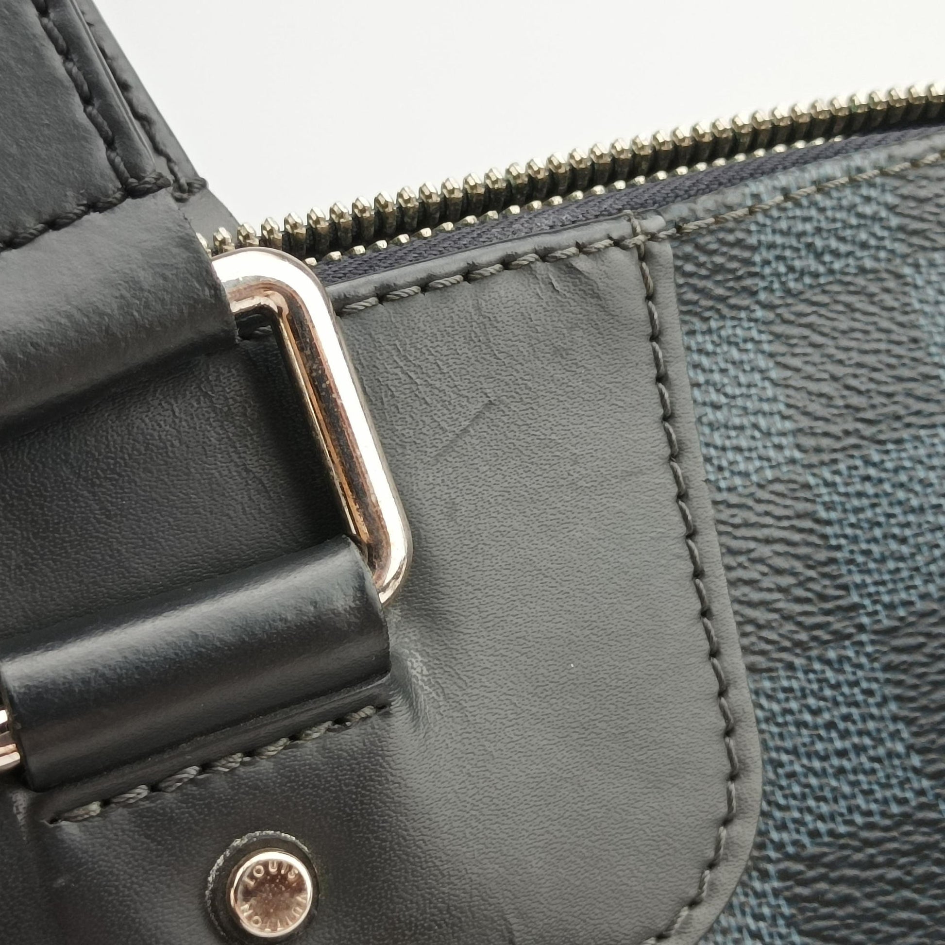 Porte-Documents Jour Black×Navy Damier Cobalt N42241 SR1175ポルトドキュマンジュール PDJ ブラック×ネイビー ダミエ コバルト N42241 SR1175