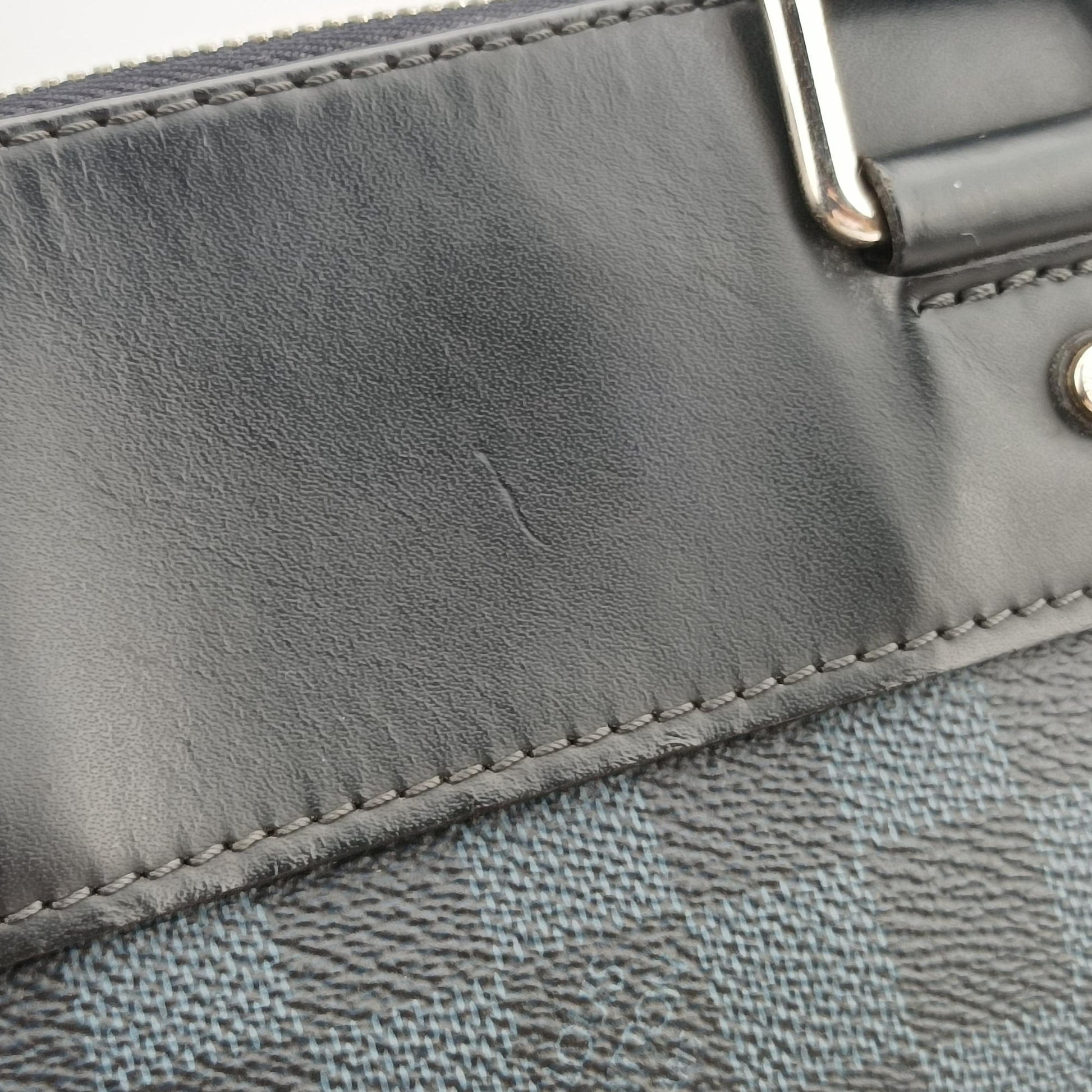 Porte-Documents Jour Black×Navy Damier Cobalt N42241 SR1175ポルトドキュマンジュール PDJ ブラック×ネイビー ダミエ コバルト N42241 SR1175