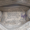 Toile de Jouy Grey canvas 50-MA-0280 IC Chipトワルドジュイ グレー キャンバス 50-MA-0280 ICチップ