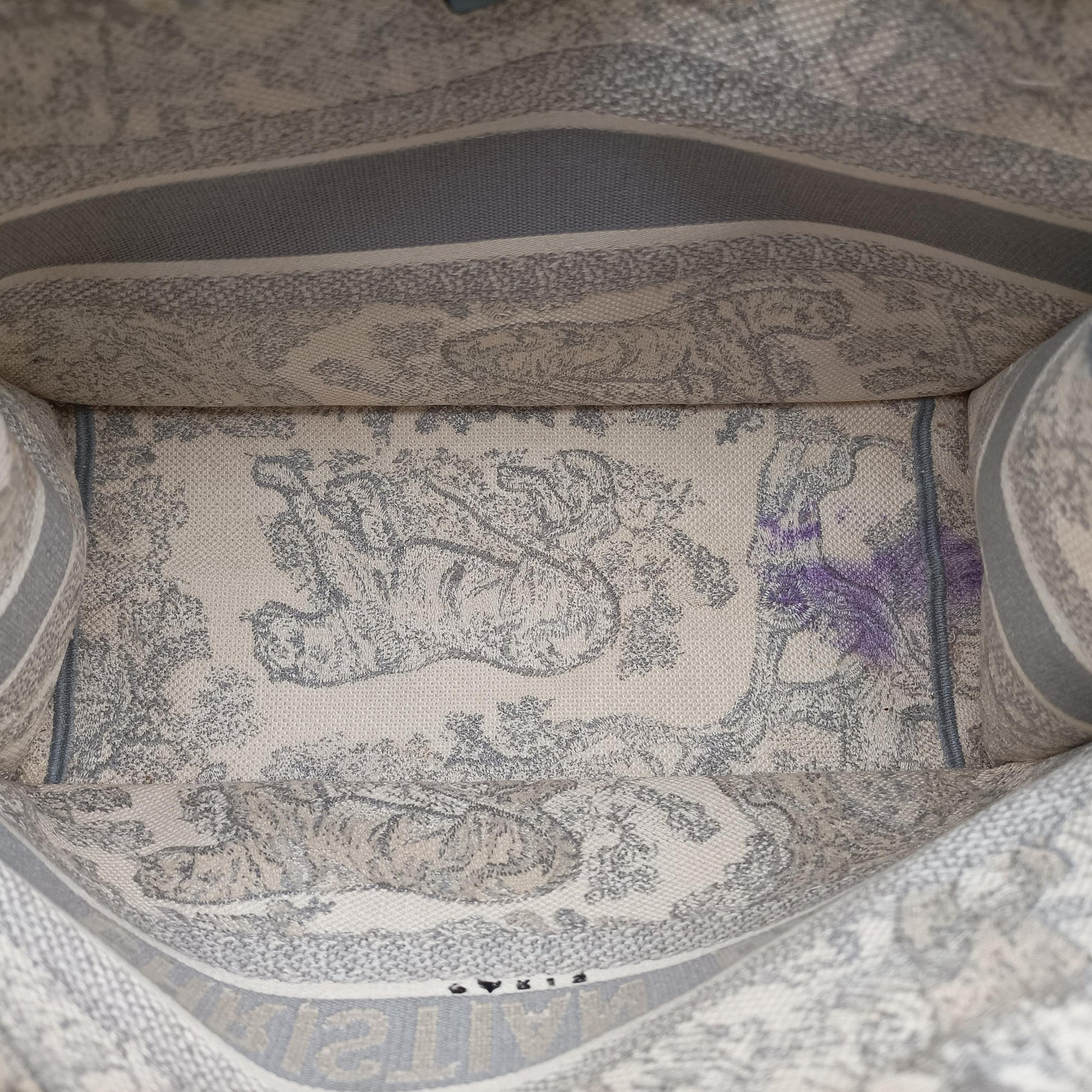 Toile de Jouy Grey canvas 50-MA-0280 IC Chipトワルドジュイ グレー キャンバス 50-MA-0280 ICチップ