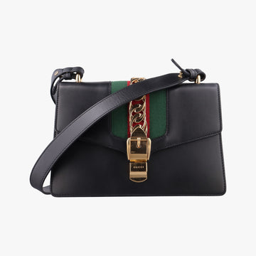Sylvie Black×green×red Leather 421882 C023285386シルヴィ ブラック×グリーン×レッド レザー 421882 C023285386
