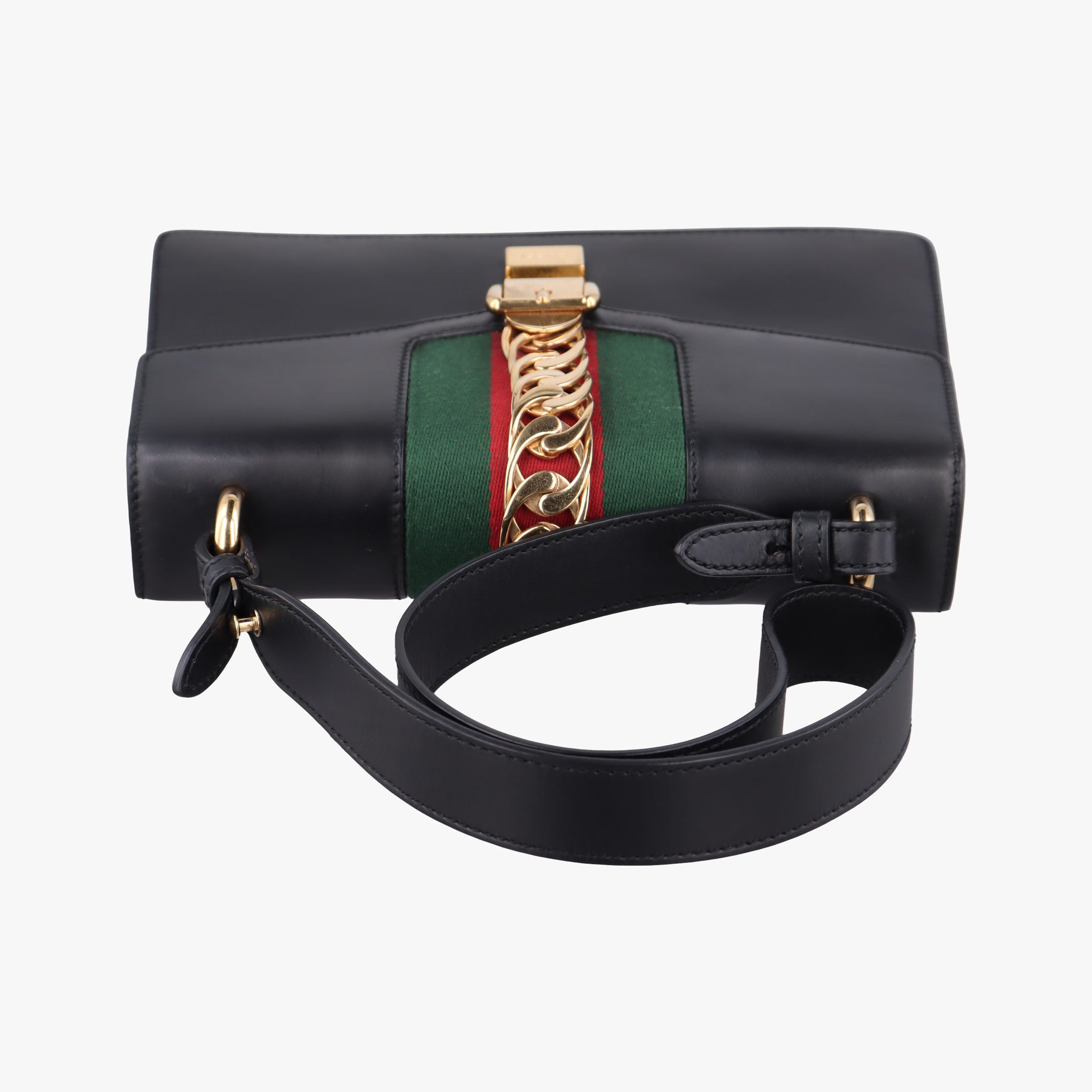 Sylvie Black×green×red Leather 421882 C023285386シルヴィ ブラック×グリーン×レッド レザー 421882 C023285386