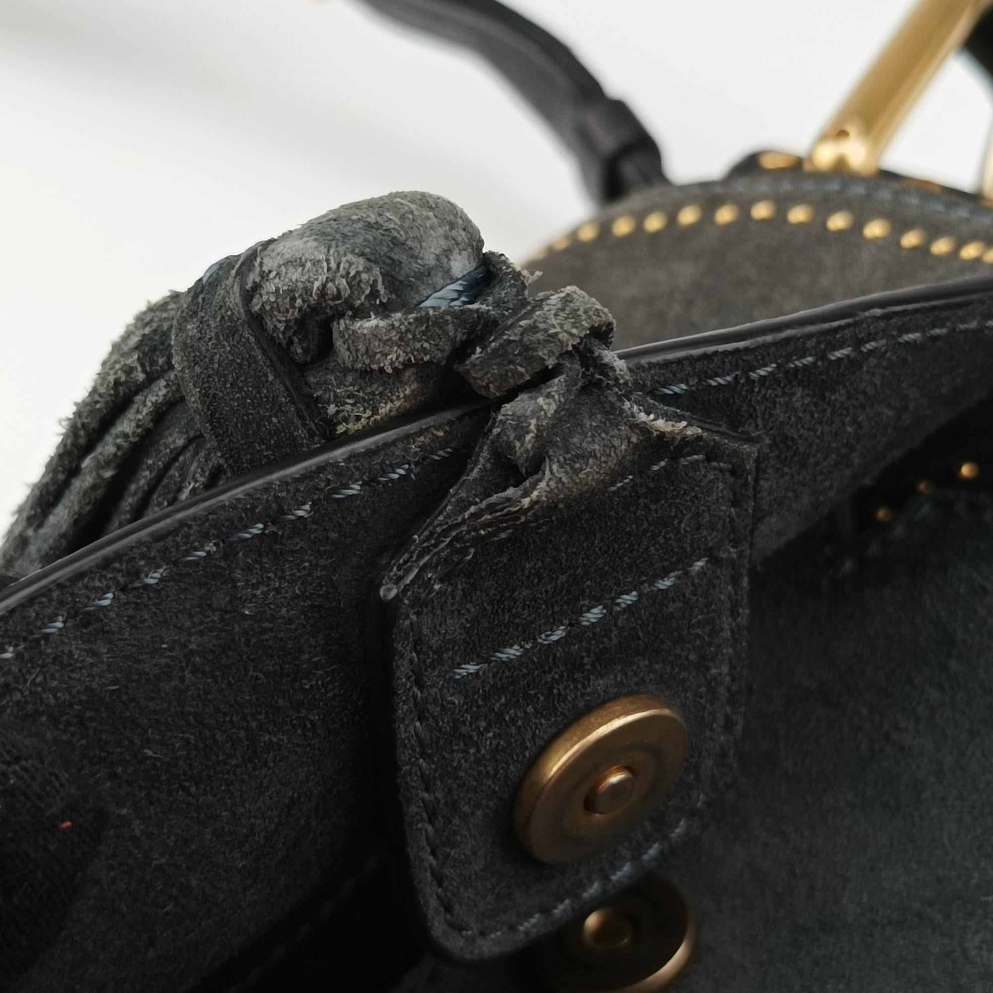 Hudson Gray × Black Suede × Leather 04 16 70 65ハドソン グレー × ブラック スエード×レザー 04 16 70 65