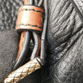 Cube soft bag Black x Brown Leather B06796709Jキューブソフトバッグ ブラック x ブラウン レザー B06796709J