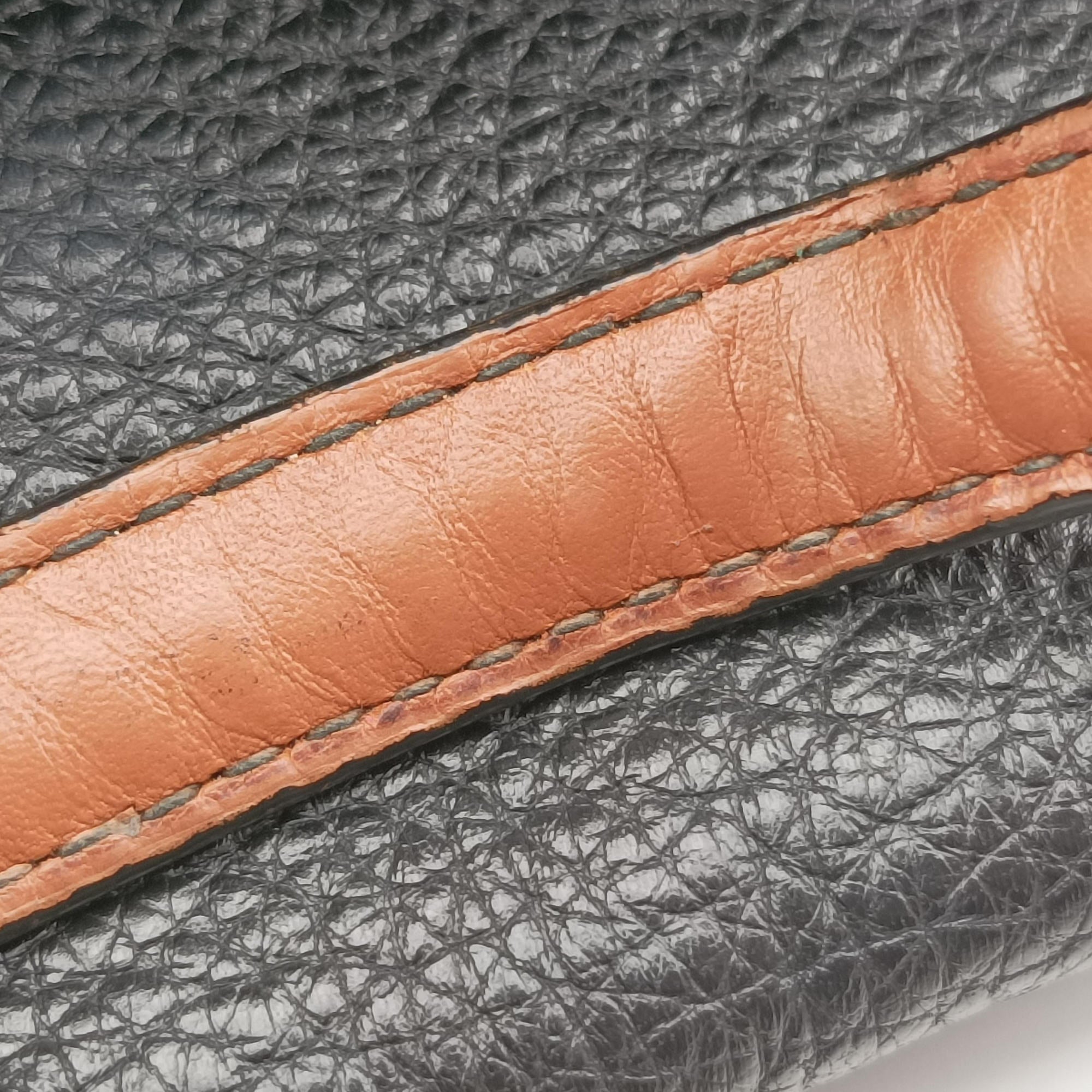Cube soft bag Black x Brown Leather B06796709Jキューブソフトバッグ ブラック x ブラウン レザー B06796709J