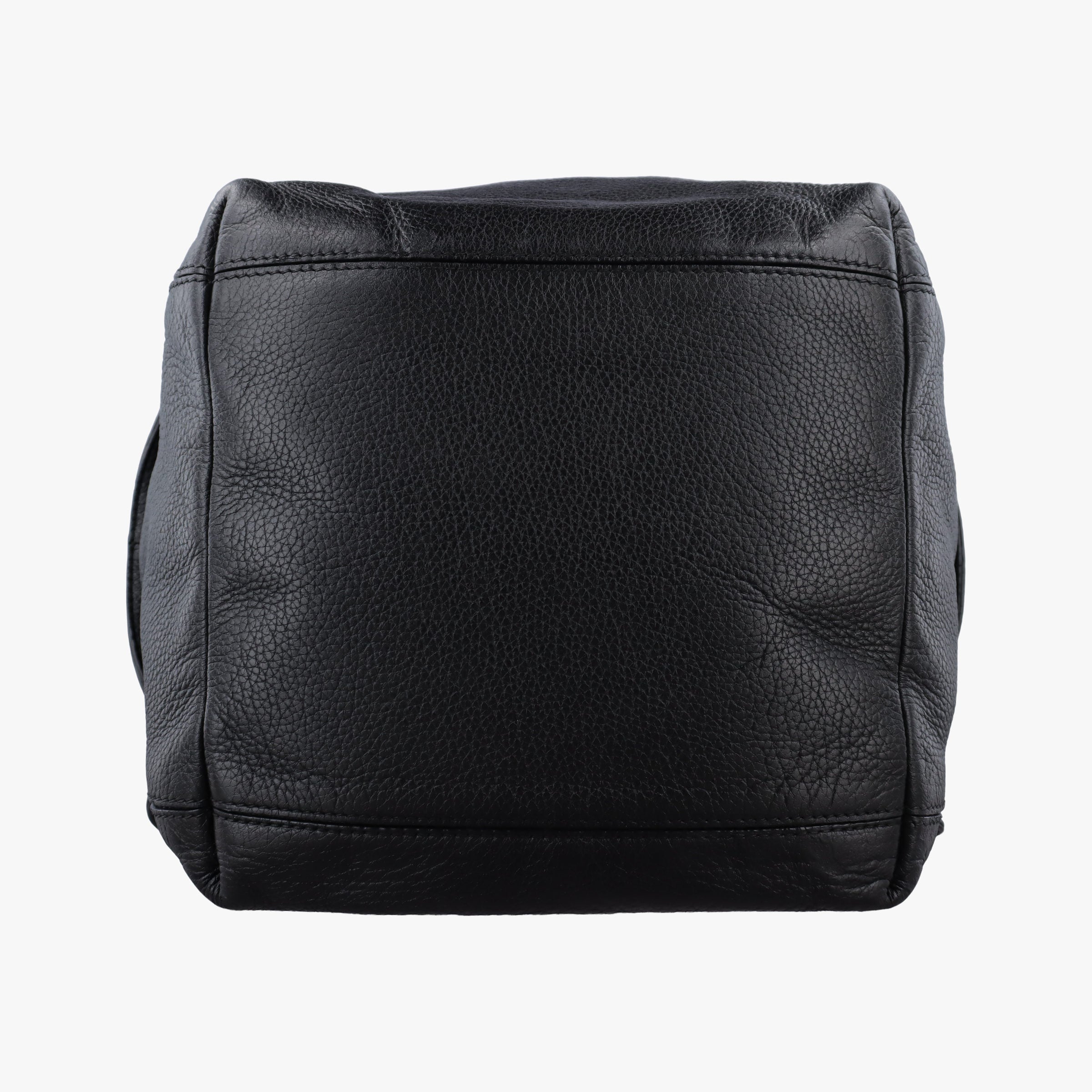 Cube soft bag Black x Brown Leather B06796709Jキューブソフトバッグ ブラック x ブラウン レザー B06796709J