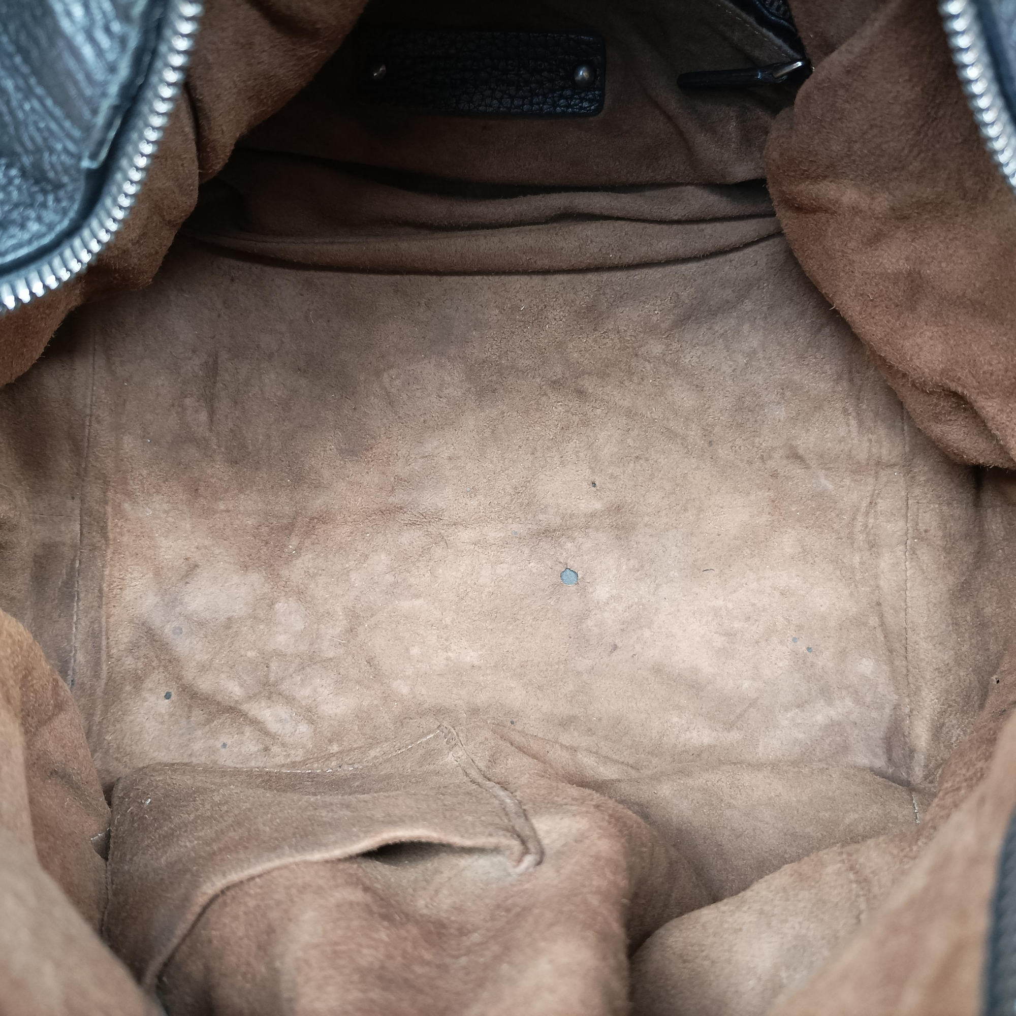 Cube soft bag Black x Brown Leather B06796709Jキューブソフトバッグ ブラック x ブラウン レザー B06796709J