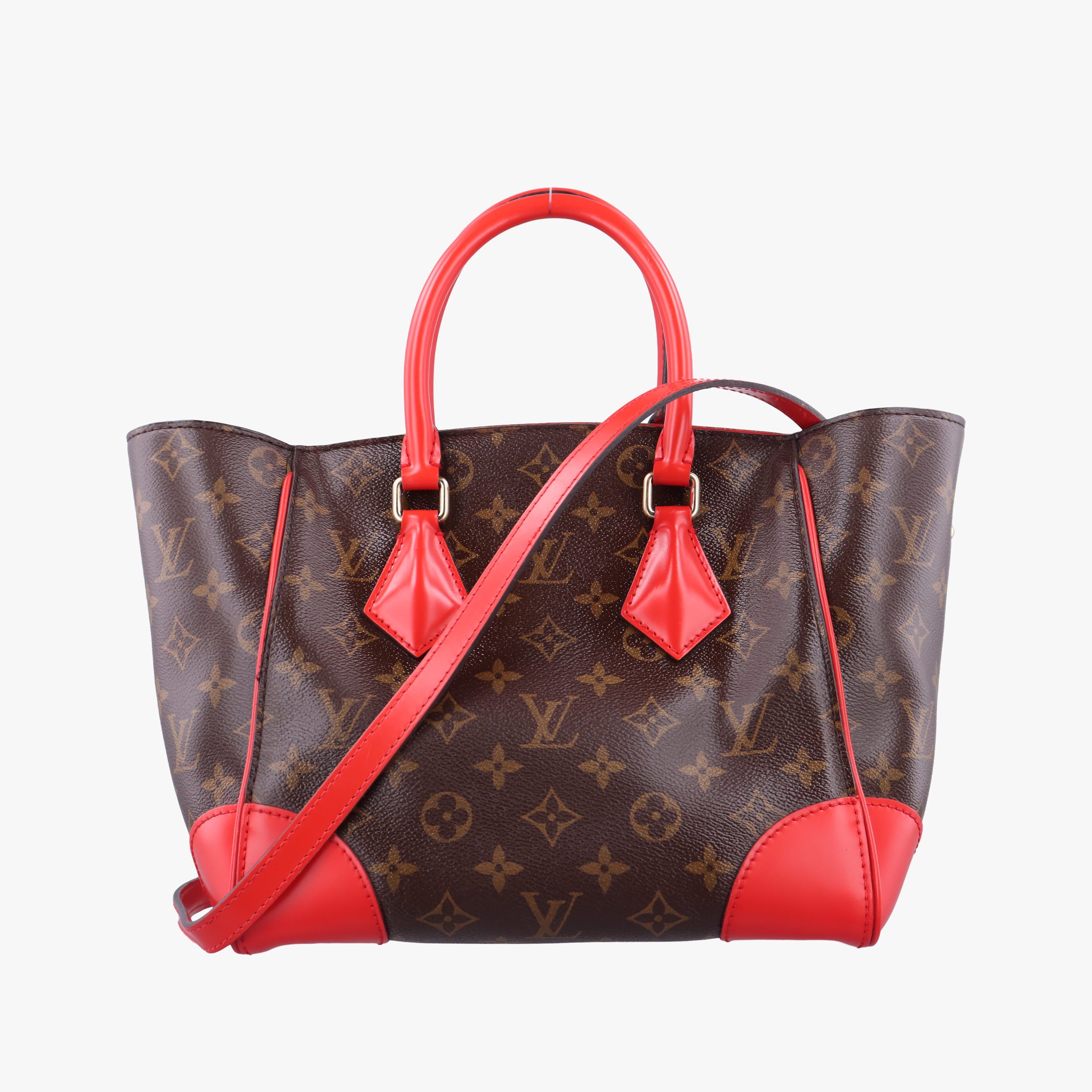 PHENIX PM brown×COQUELICOT Monogram Canvas×calf leather M41537 CA5105フェニックスPM モノグラム/ブラウン×コクリコ モノグラムキャンバス×カーフレザー M41537 CA5105
