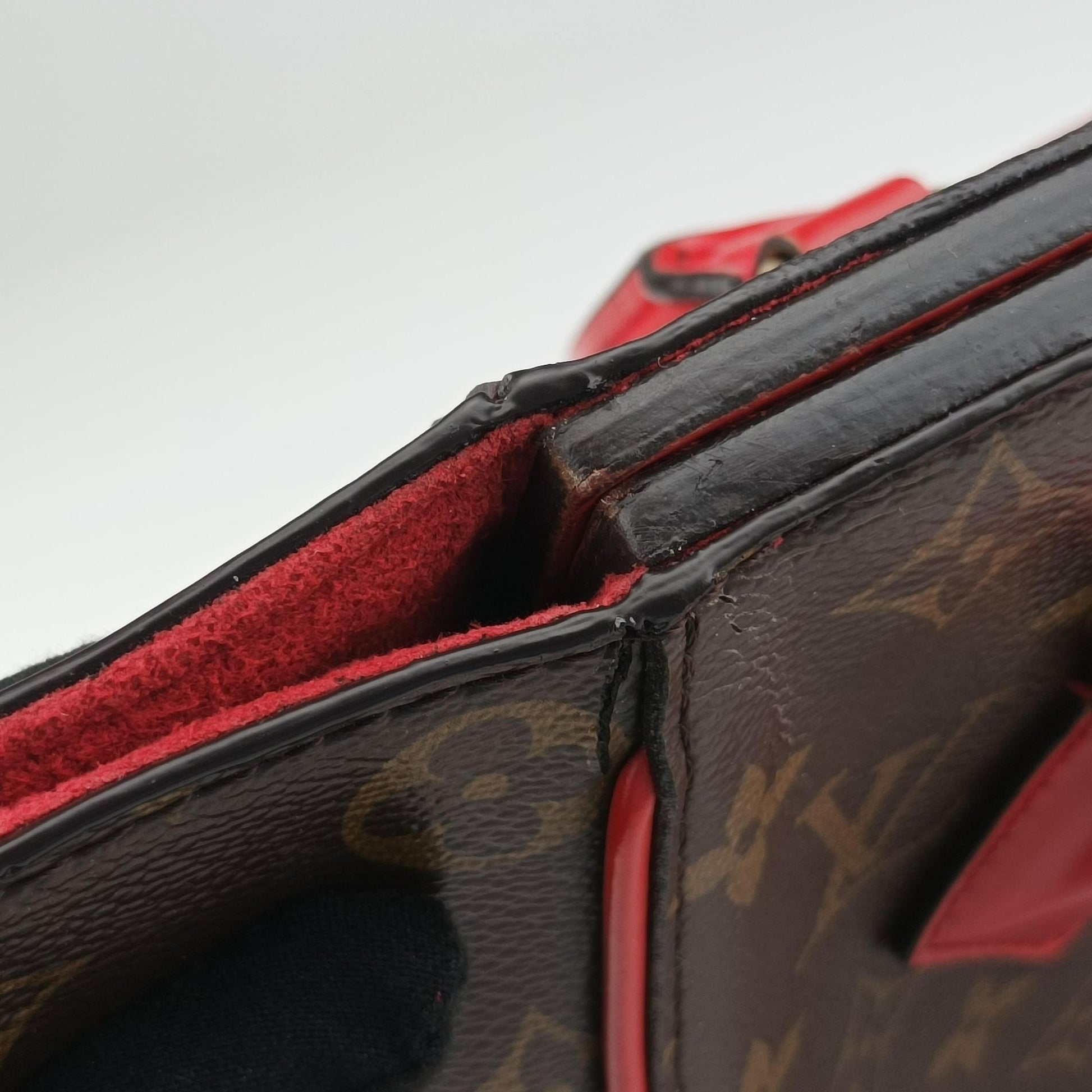 PHENIX PM brown×COQUELICOT Monogram Canvas×calf leather M41537 CA5105フェニックスPM モノグラム/ブラウン×コクリコ モノグラムキャンバス×カーフレザー M41537 CA5105