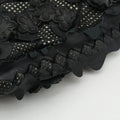 Laser-cut Floral Applique Limited Edition Black Leather 278224 VT610 9613 EPEV 2011 3806 A限定 フラワー パッチワーク ブラック レザー 278224 VT610 9613 EPEV 2011 3806 A