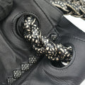 Laser-cut Floral Applique Limited Edition Black Leather 278224 VT610 9613 EPEV 2011 3806 A限定 フラワー パッチワーク ブラック レザー 278224 VT610 9613 EPEV 2011 3806 A